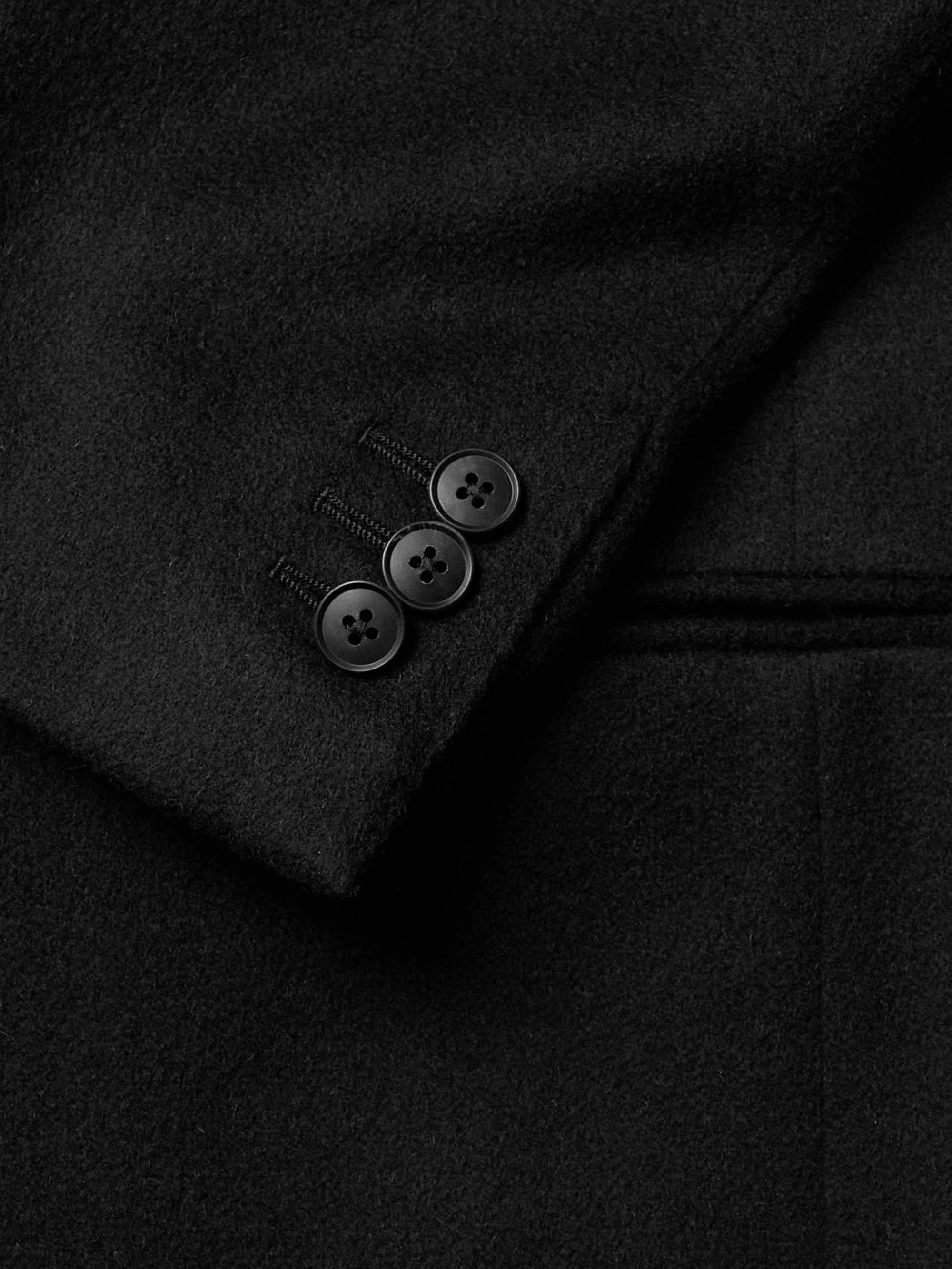 SAMAN AMEL Unstructured Camel Hair Blazer
