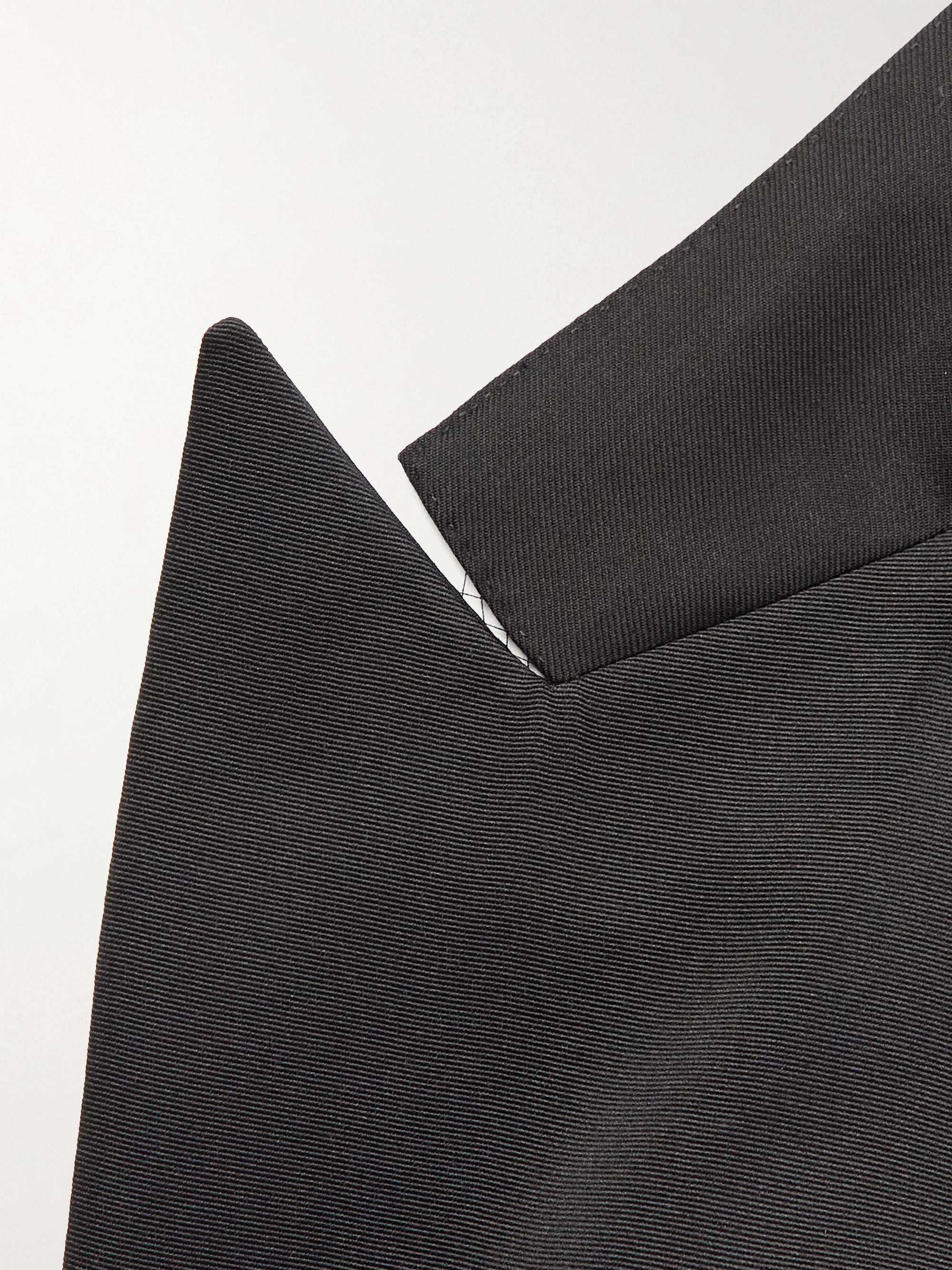 SAMAN AMEL Wool and Mohair-Blend Twill Tuxedo Jacket