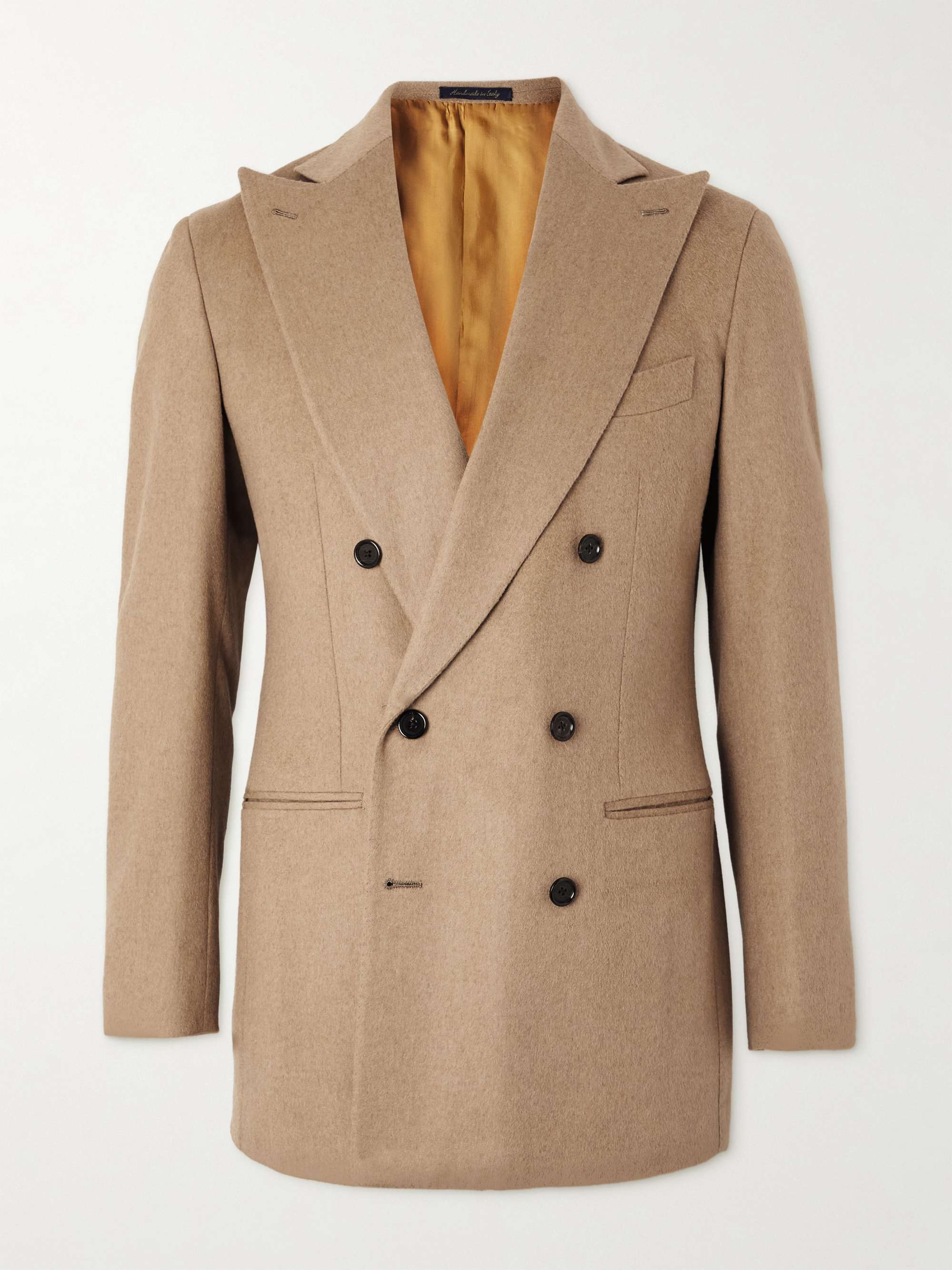 Mens camel sales hair blazer