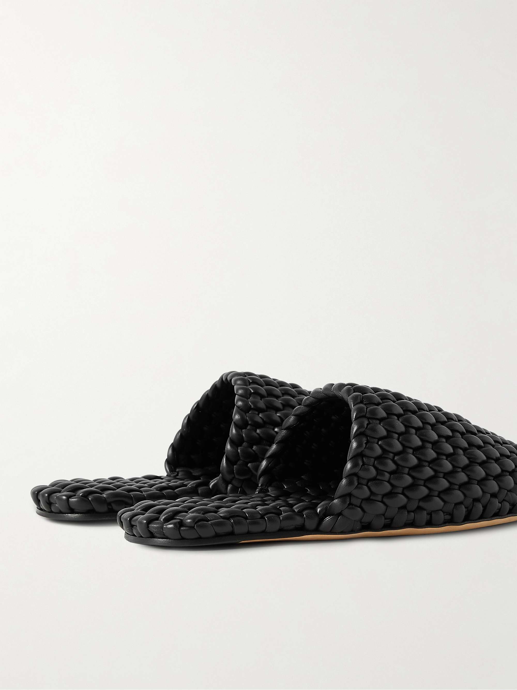 BOTTEGA VENETA Woven Leather Slippers