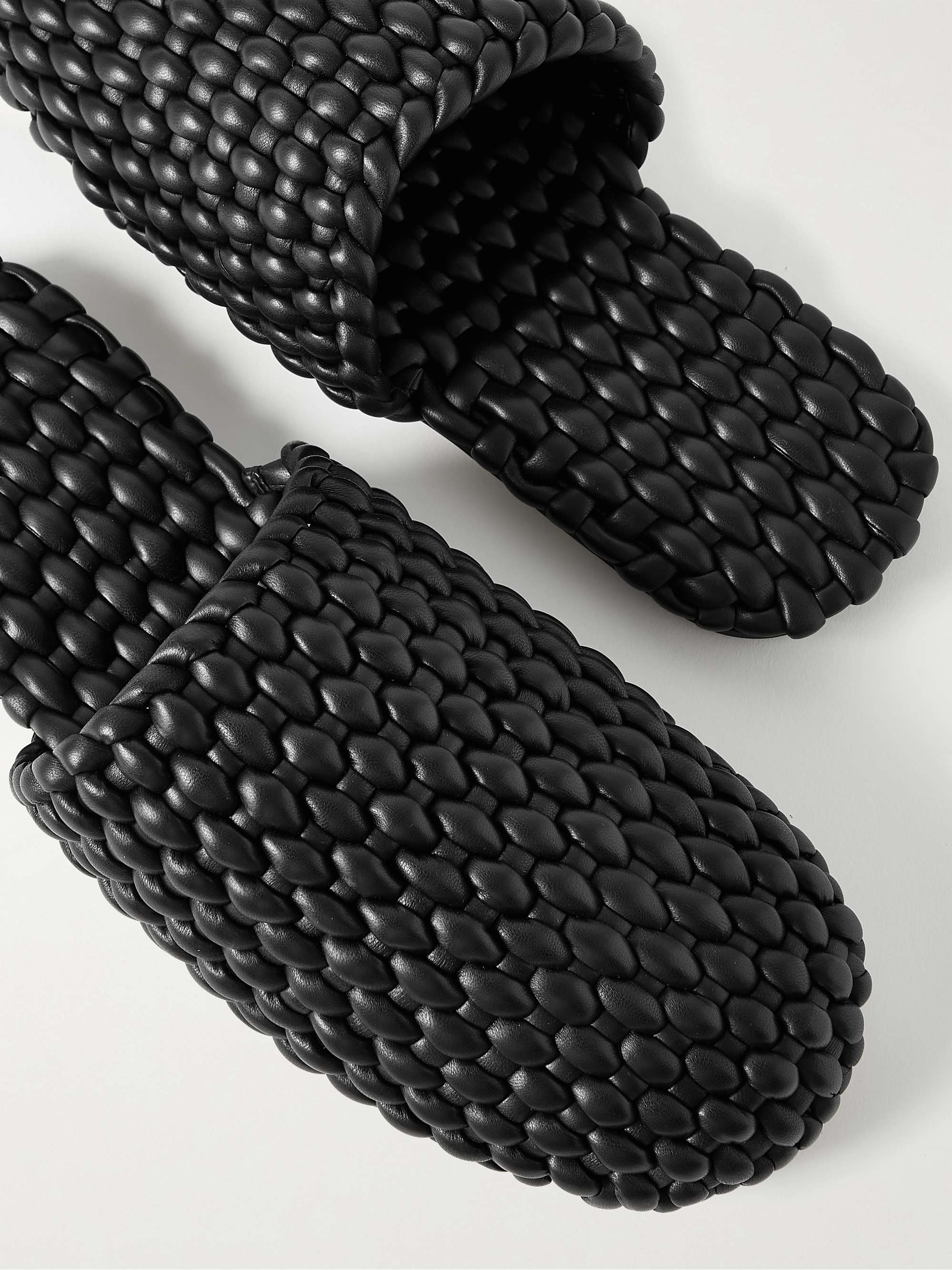 BOTTEGA VENETA Woven Leather Slippers