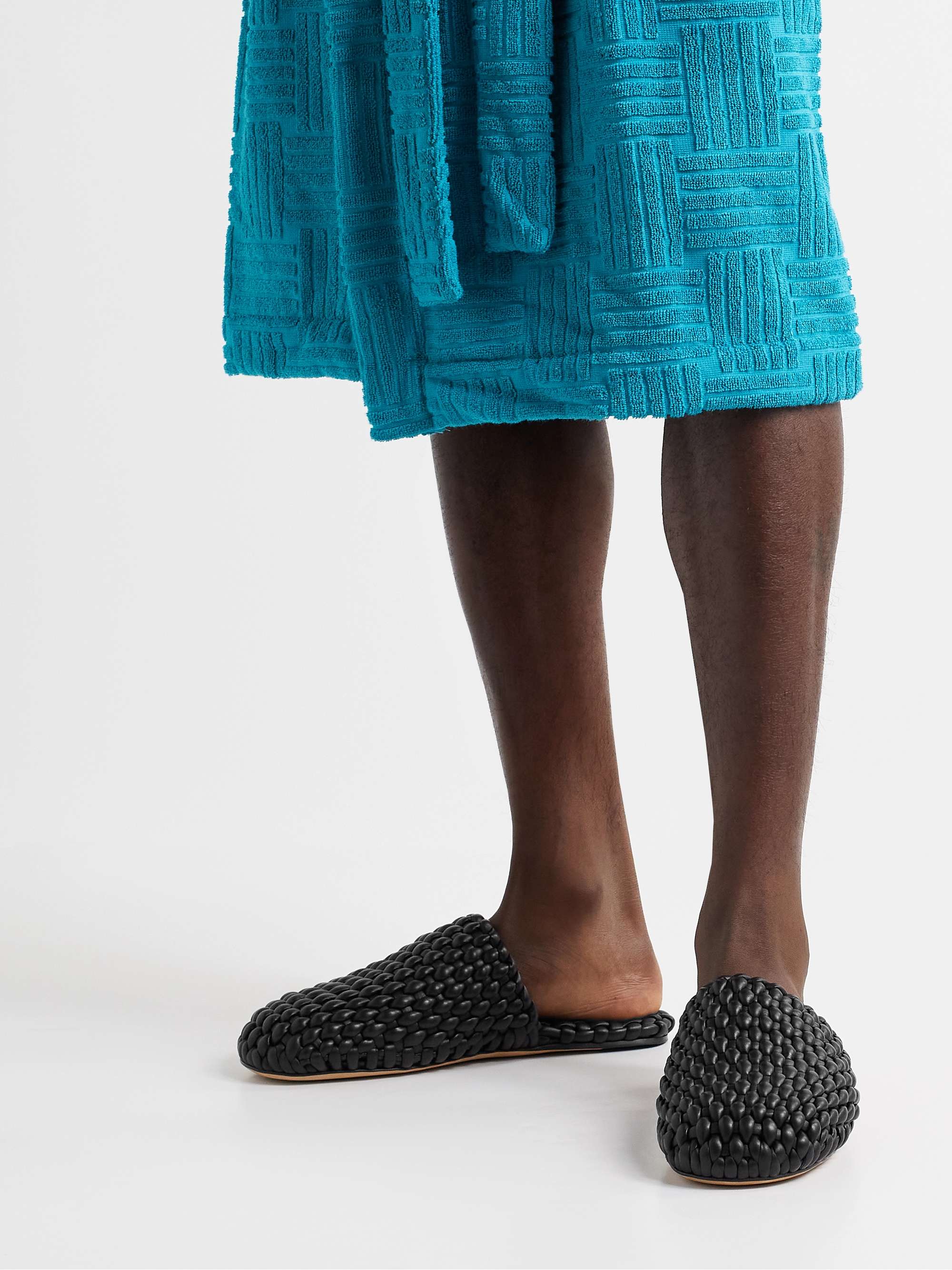 BOTTEGA VENETA Woven Leather Slippers