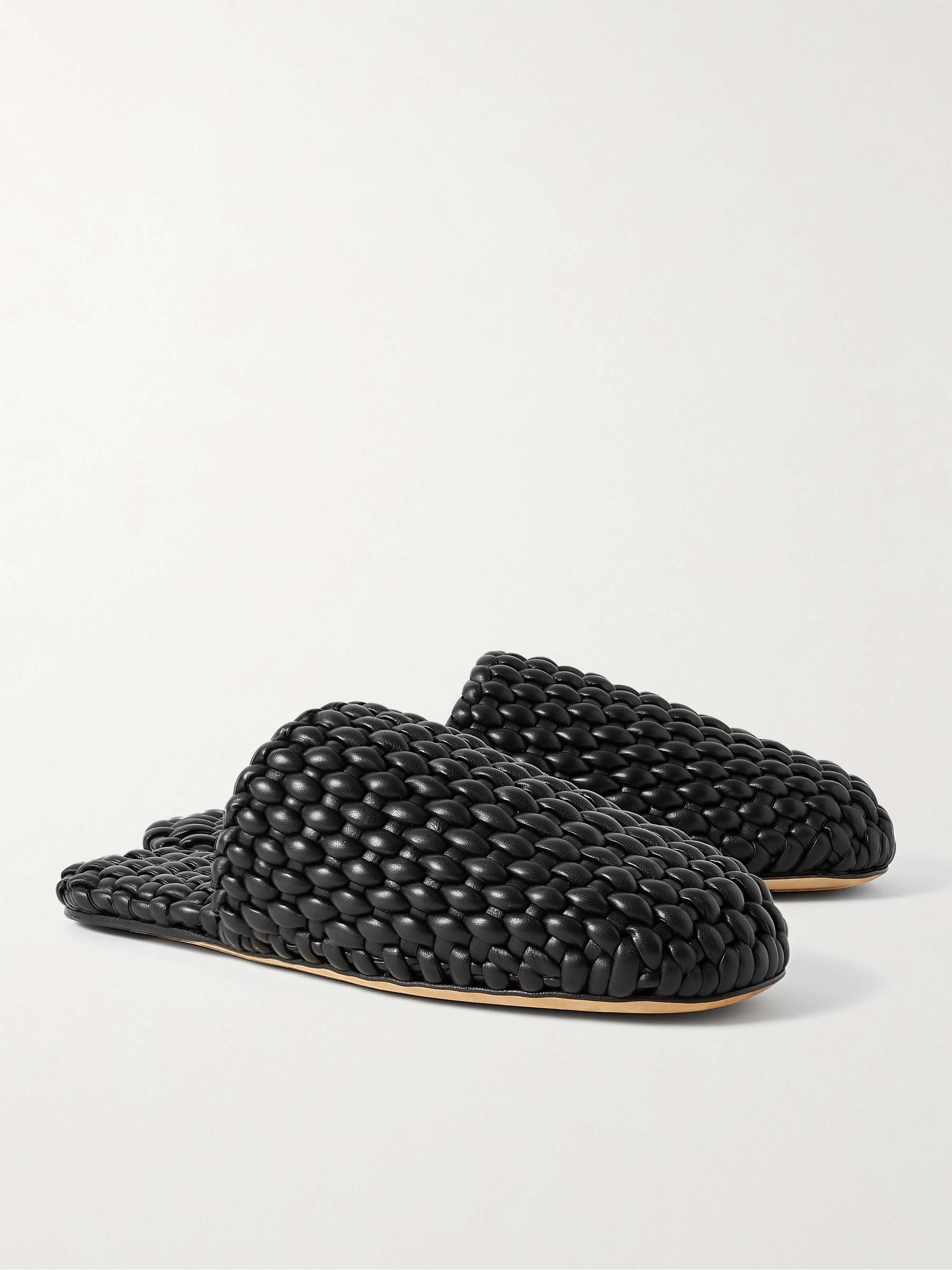 BOTTEGA VENETA Slipper in pelle intrecciata