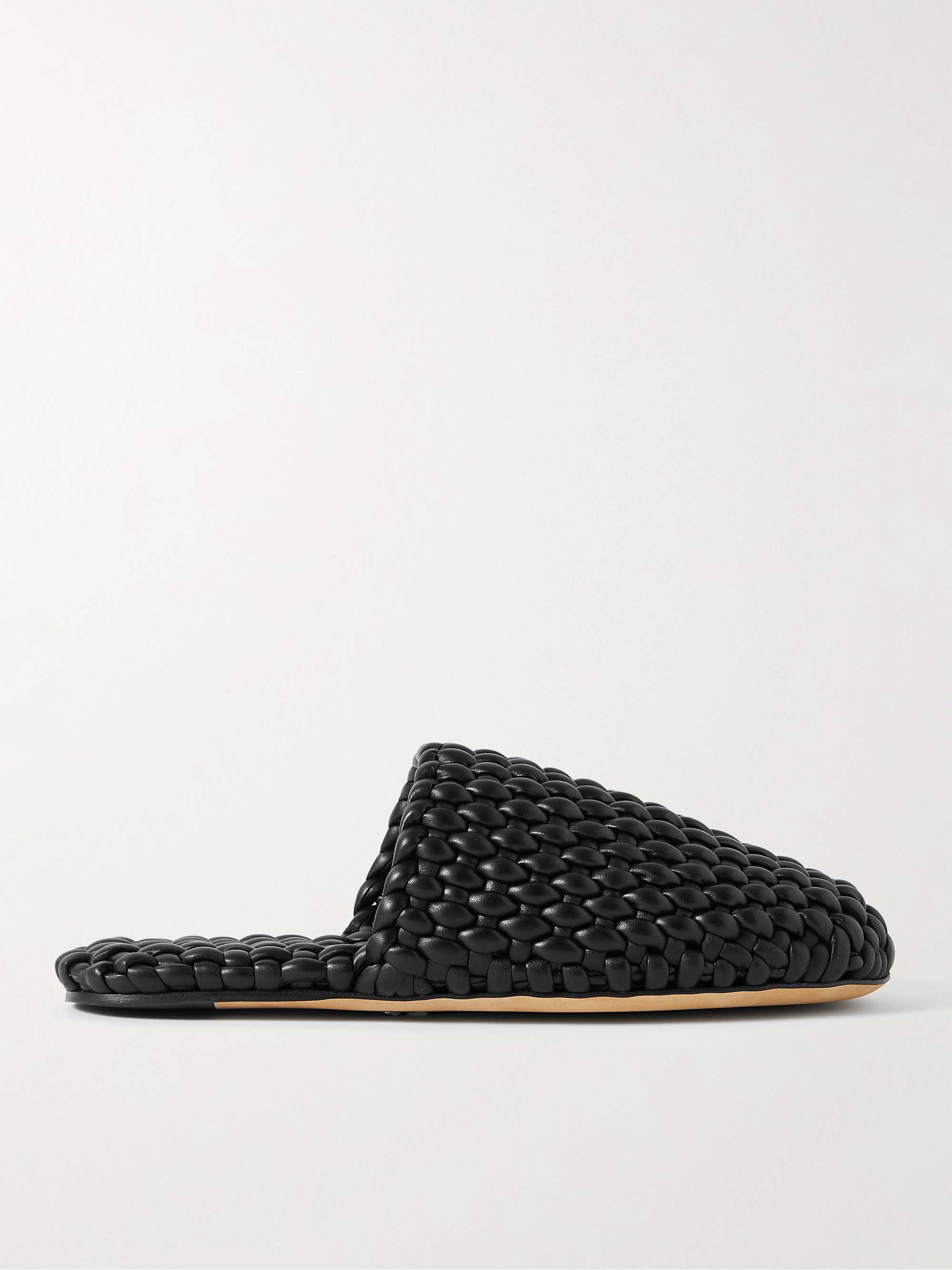 BOTTEGA VENETA Woven Leather Slippers for | MR PORTER