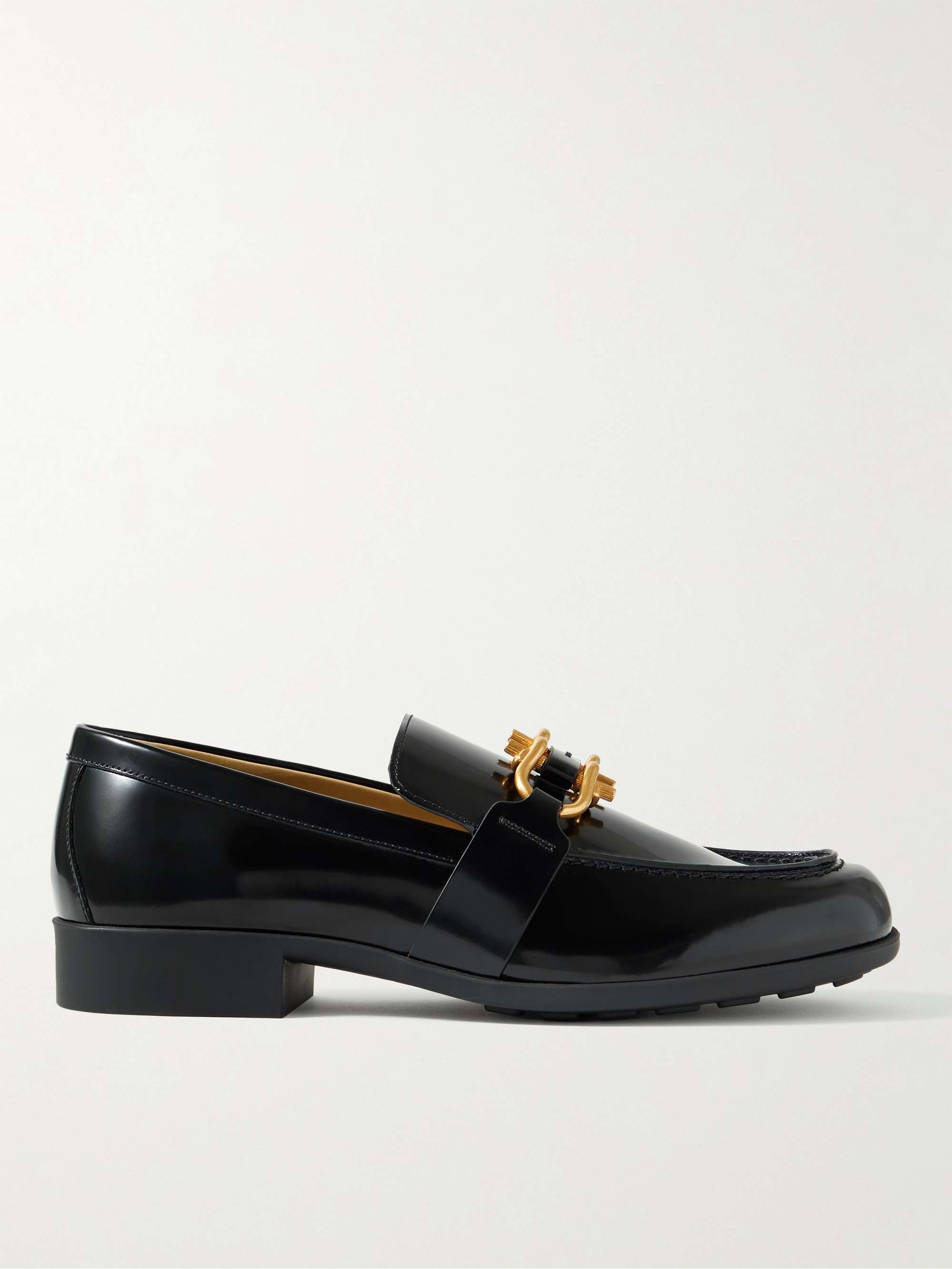 patent leather loafers