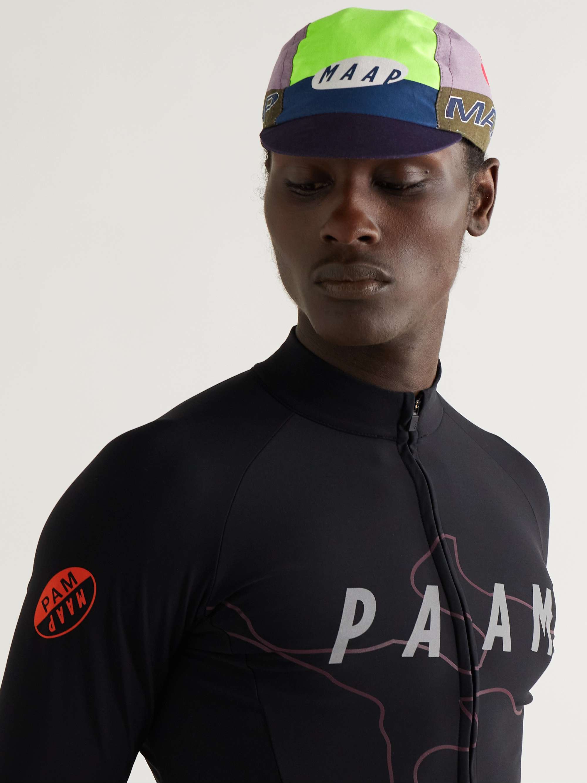 MAAP League Logo-Print Colour-Block Twill Cycling Cap