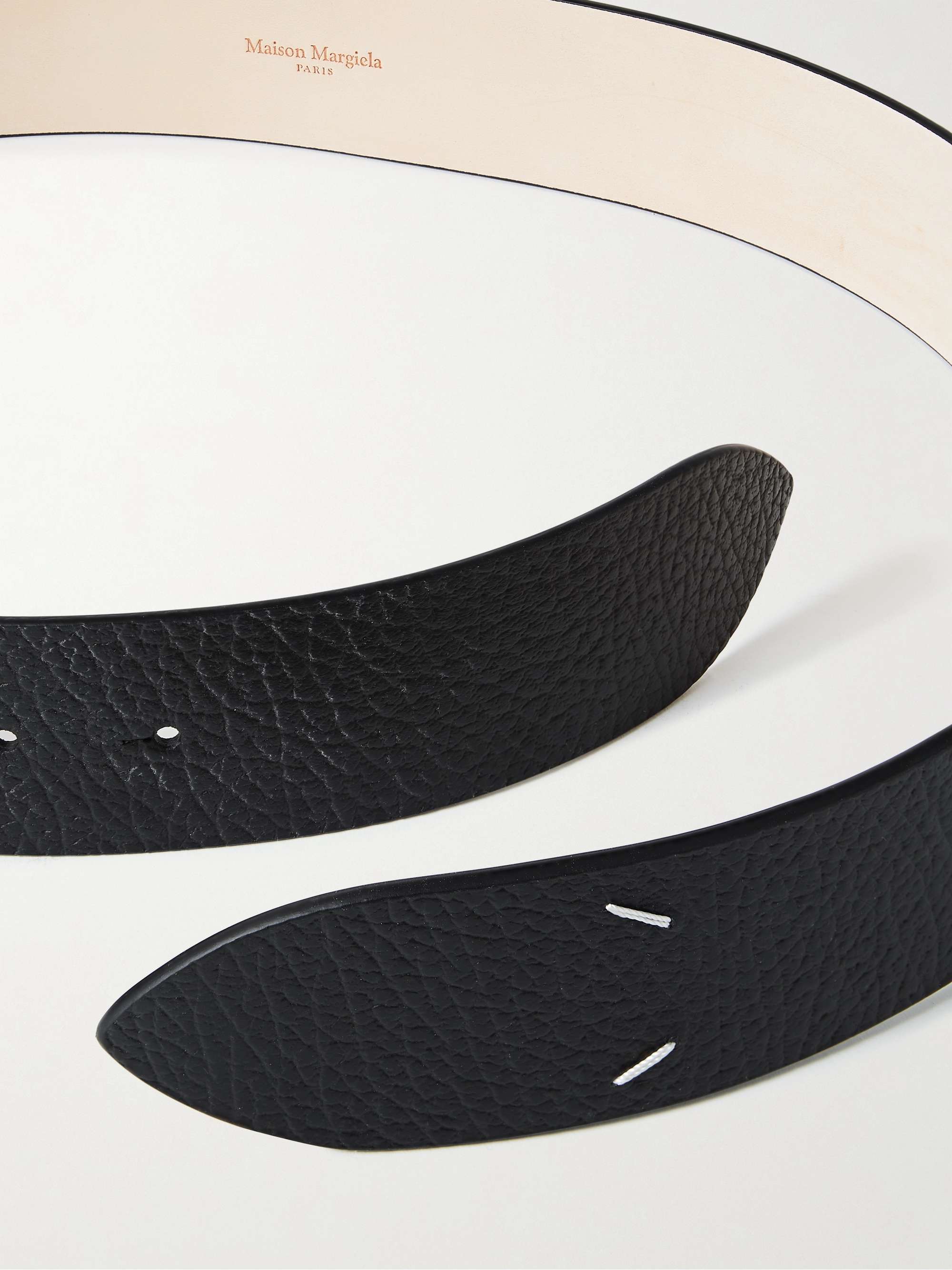 MAISON MARGIELA 4.5cm Full-Grain Leather Belt