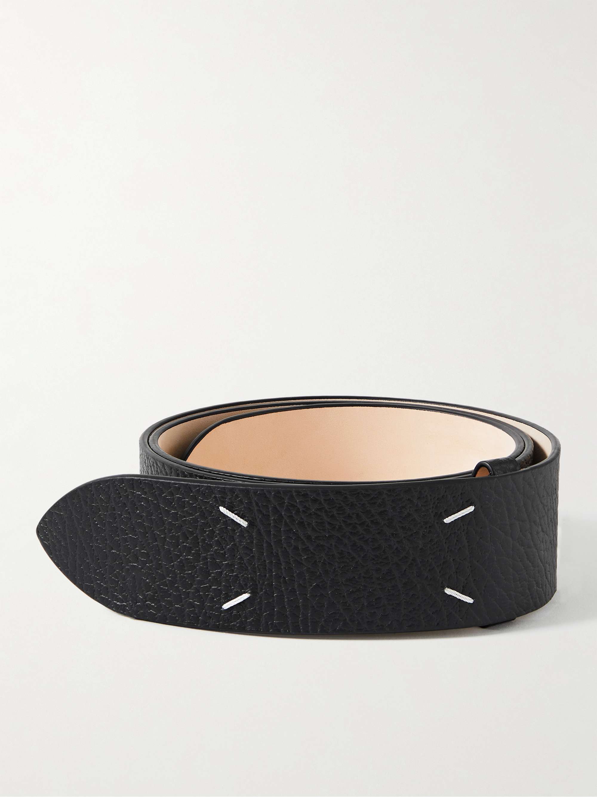 ラのレザー Maison Martin Margiela - MAISON MARGIELA leather belt Blackの ベルトです