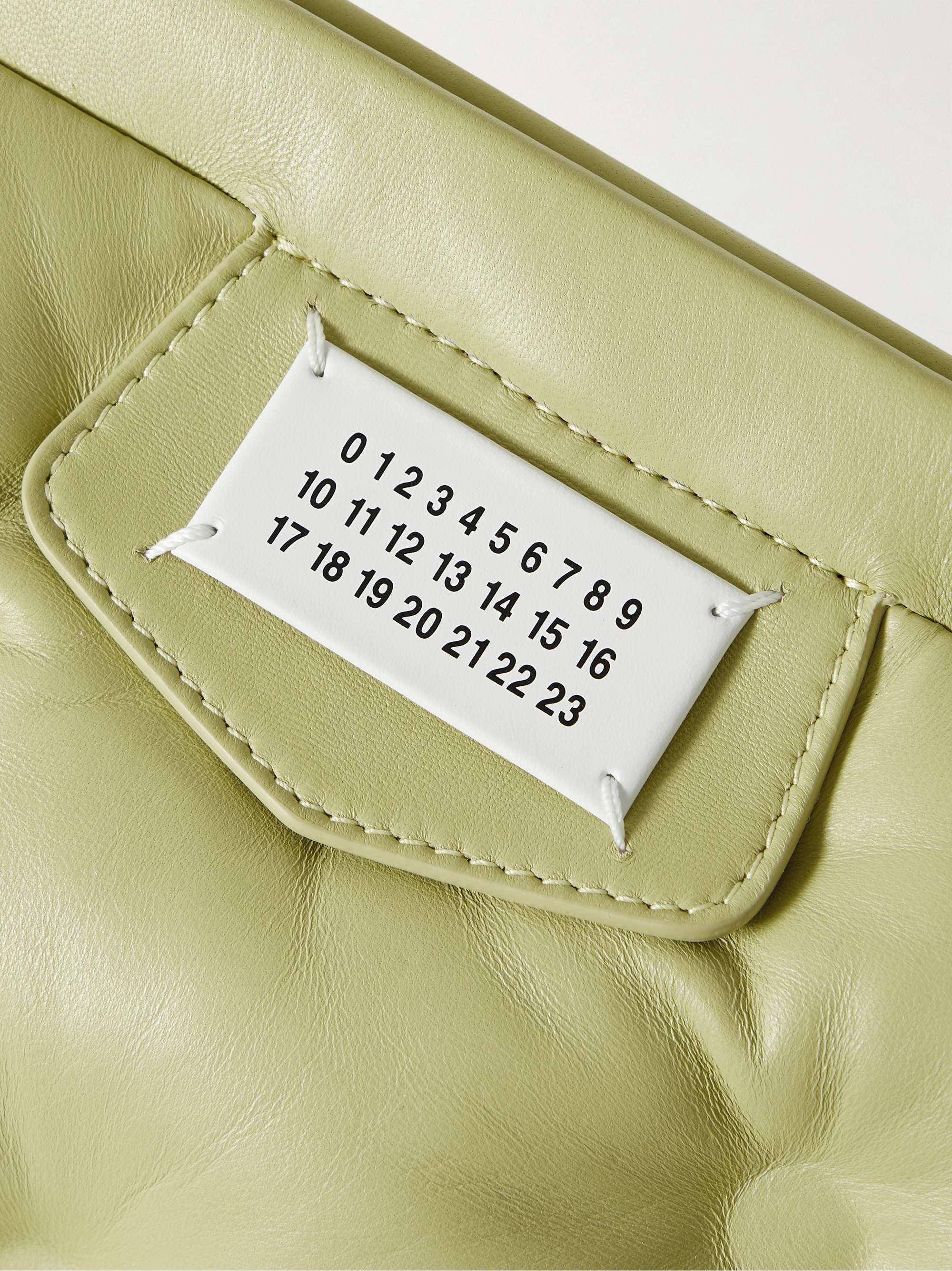 MAISON MARGIELA Glam Slam Logo-Appliqued Padded Leather Messenger Bag