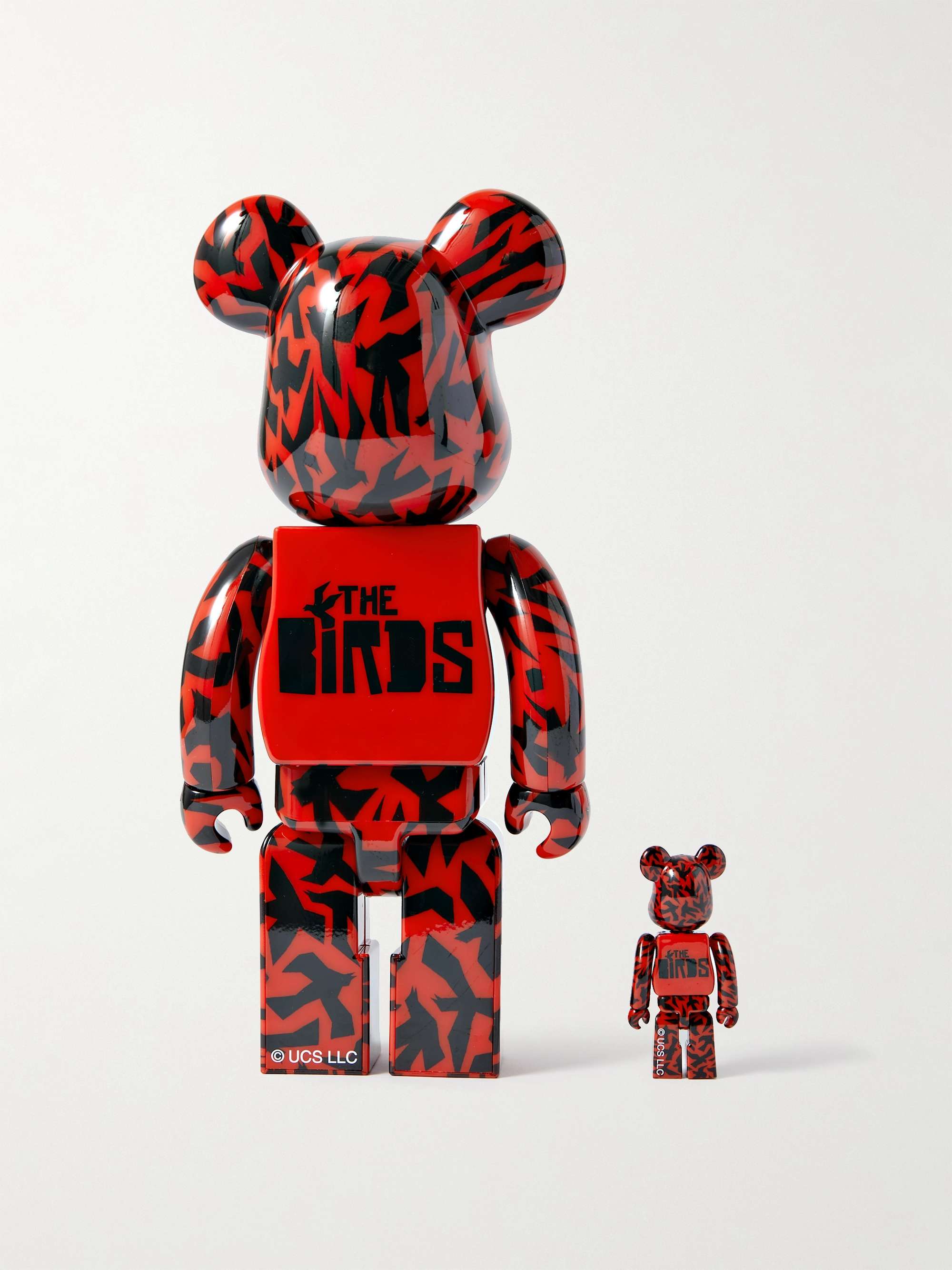 BE@RBRICK + The Birds 100% + 400% Printed PVC Figurine Set