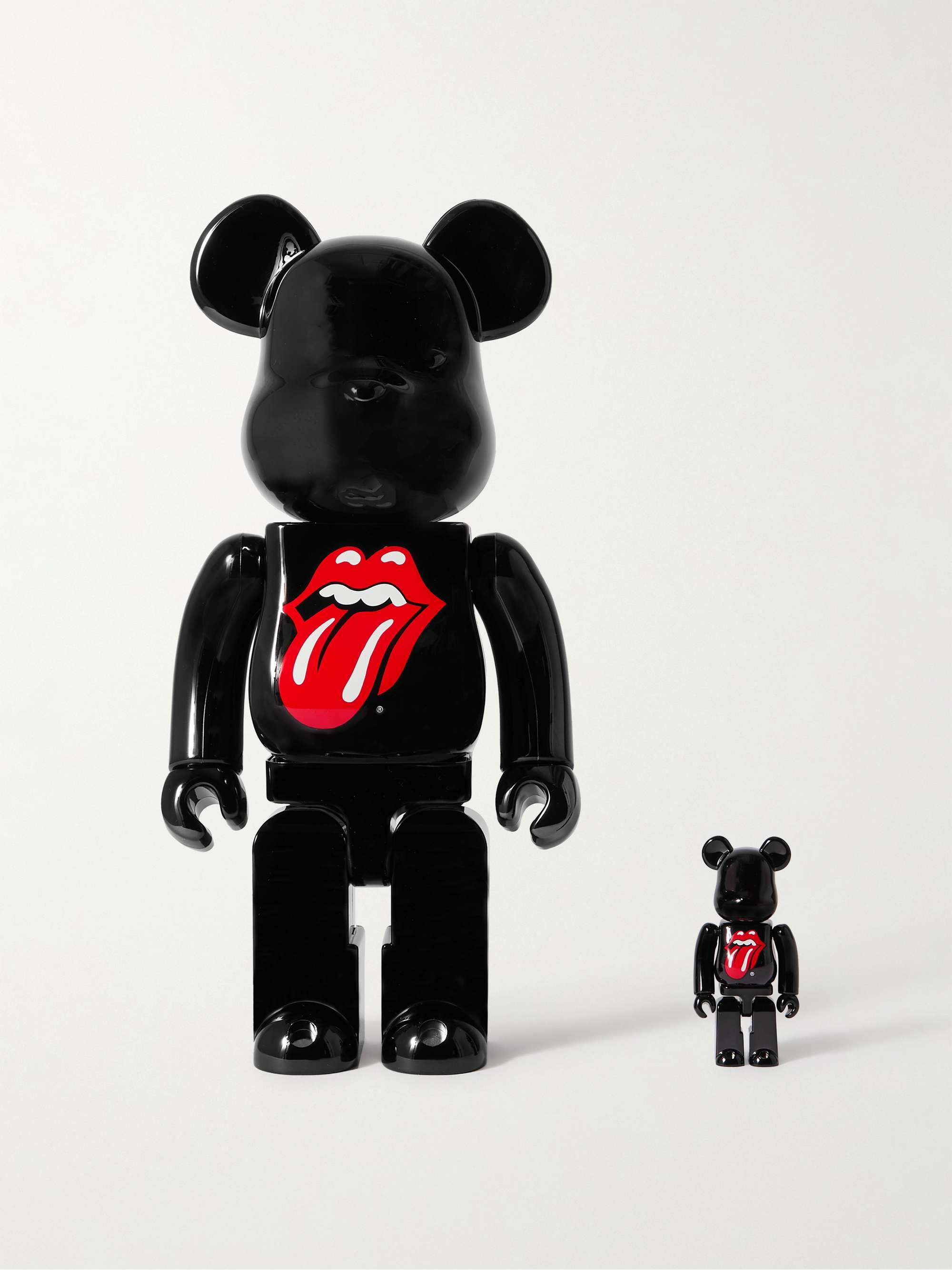 BE@RBRICK + The Rolling Stones 100% + 400% Printed PVC Figurine Set