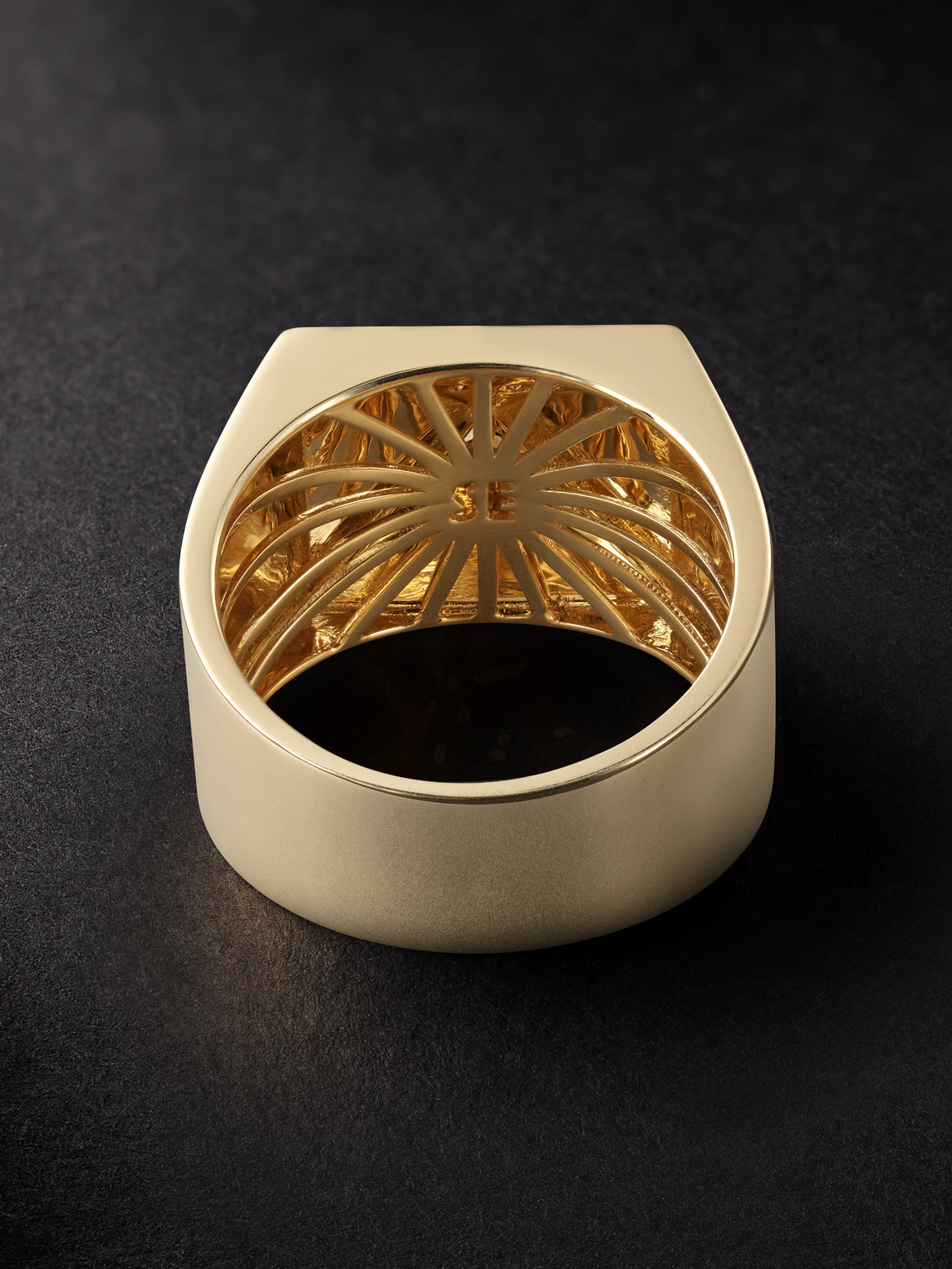 Sydney Evan - Pyramid Gold, Diamond And Turquoise Ring - Men - Gold - 11 