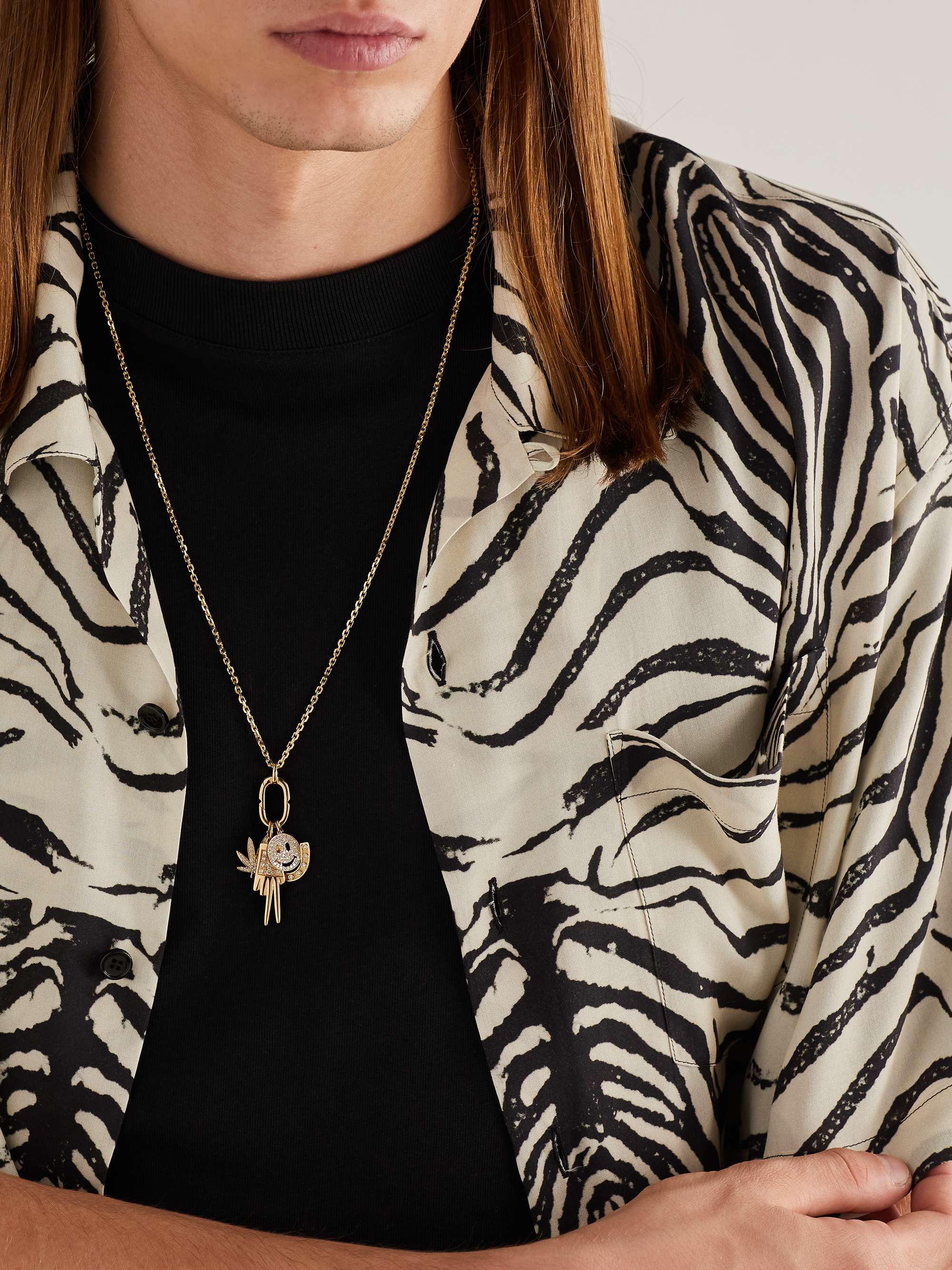 SYDNEY EVAN Gold Diamond Pendant Necklace
