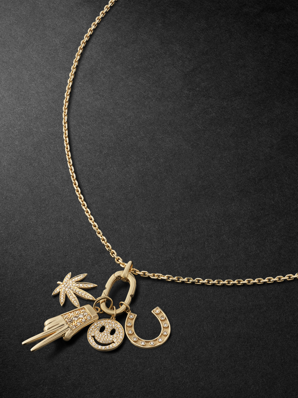 Sydney Evan Gold Diamond Pendant Necklace