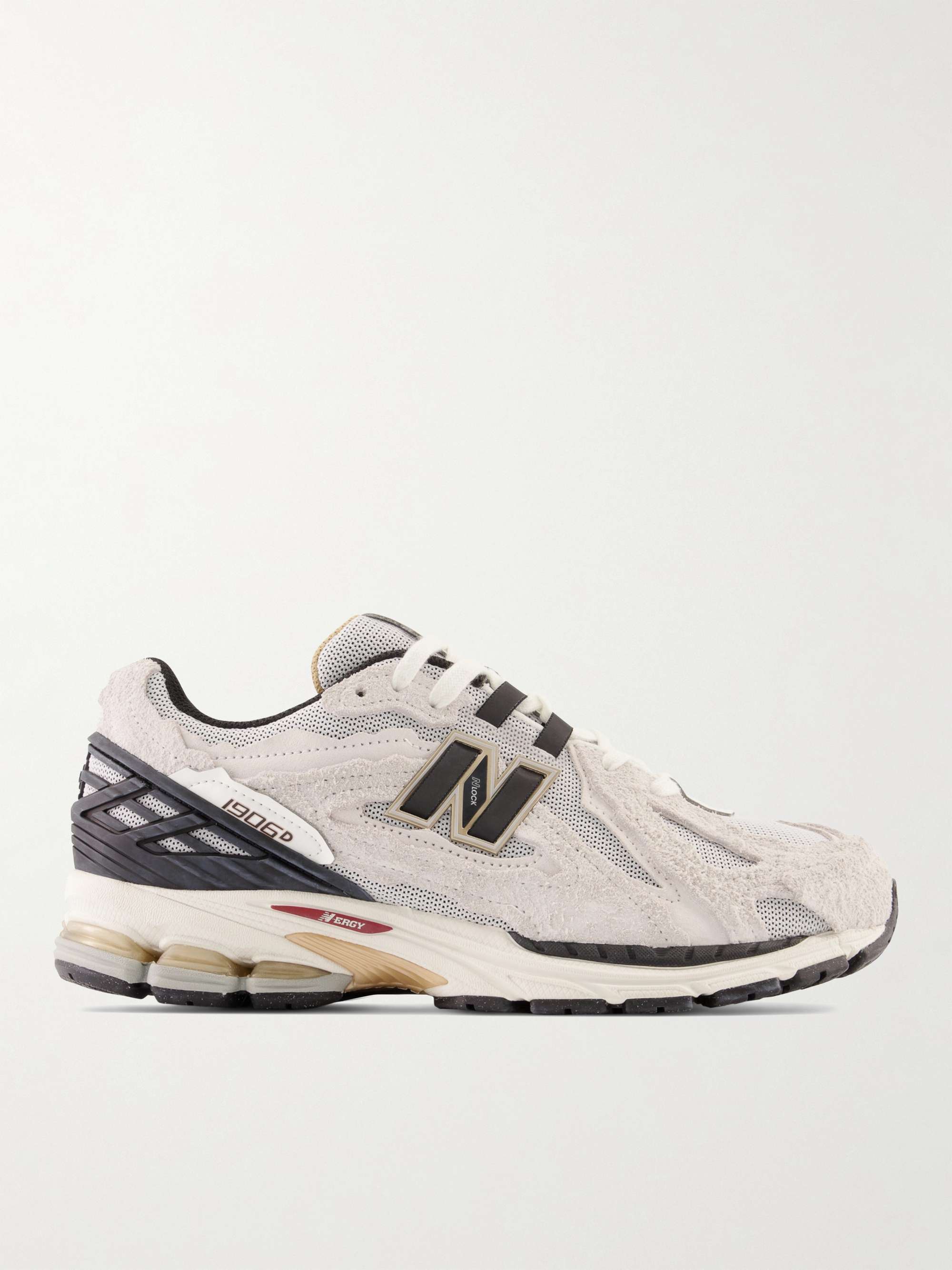NEW BALANCE 1906 Protection Pack Brushed-Suede and Mesh Sneakers ...