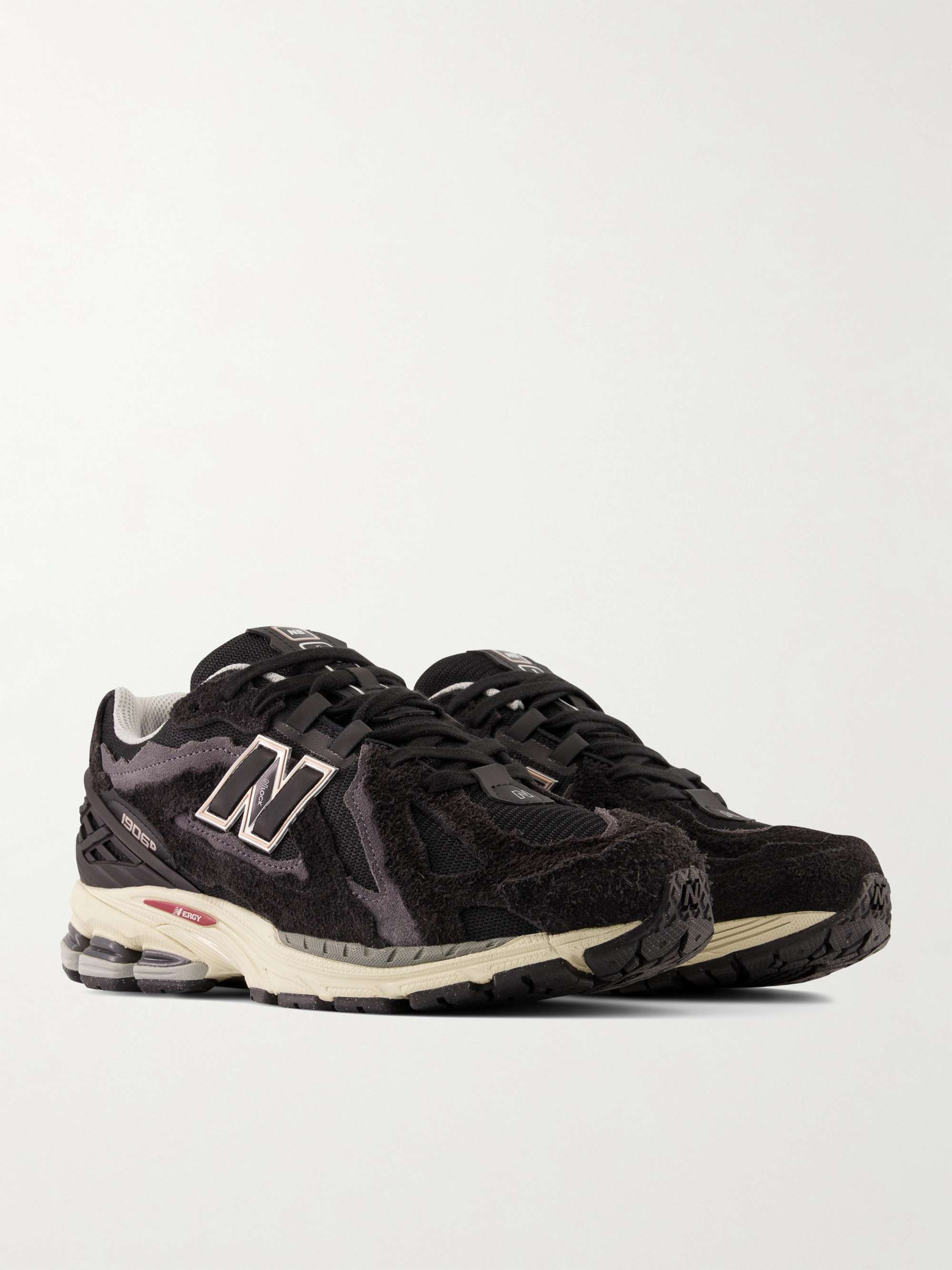 NEW BALANCE Protection Brushed-Suede and Mesh Sneakers | MR