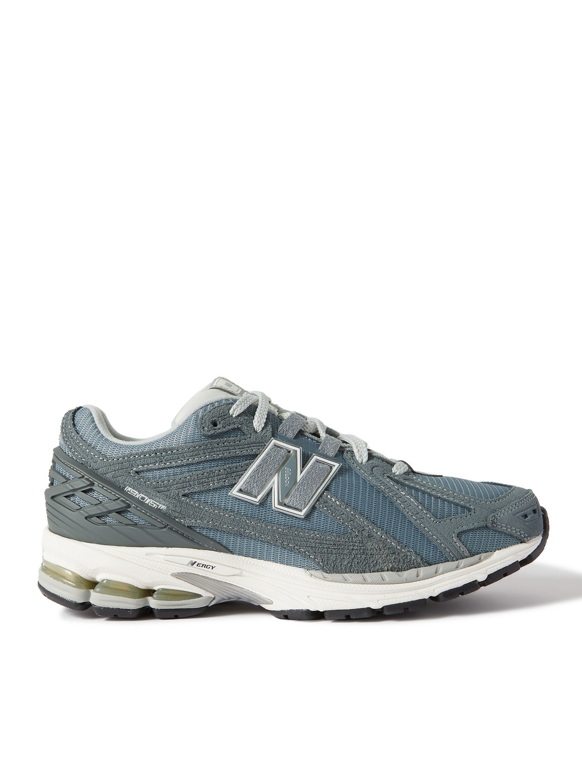 NEW BALANCE NEW BALANCE MENS TITANIUM 1906 BRANDED SUEDE AND MESH LOW-TOP TRAINERS 65870427