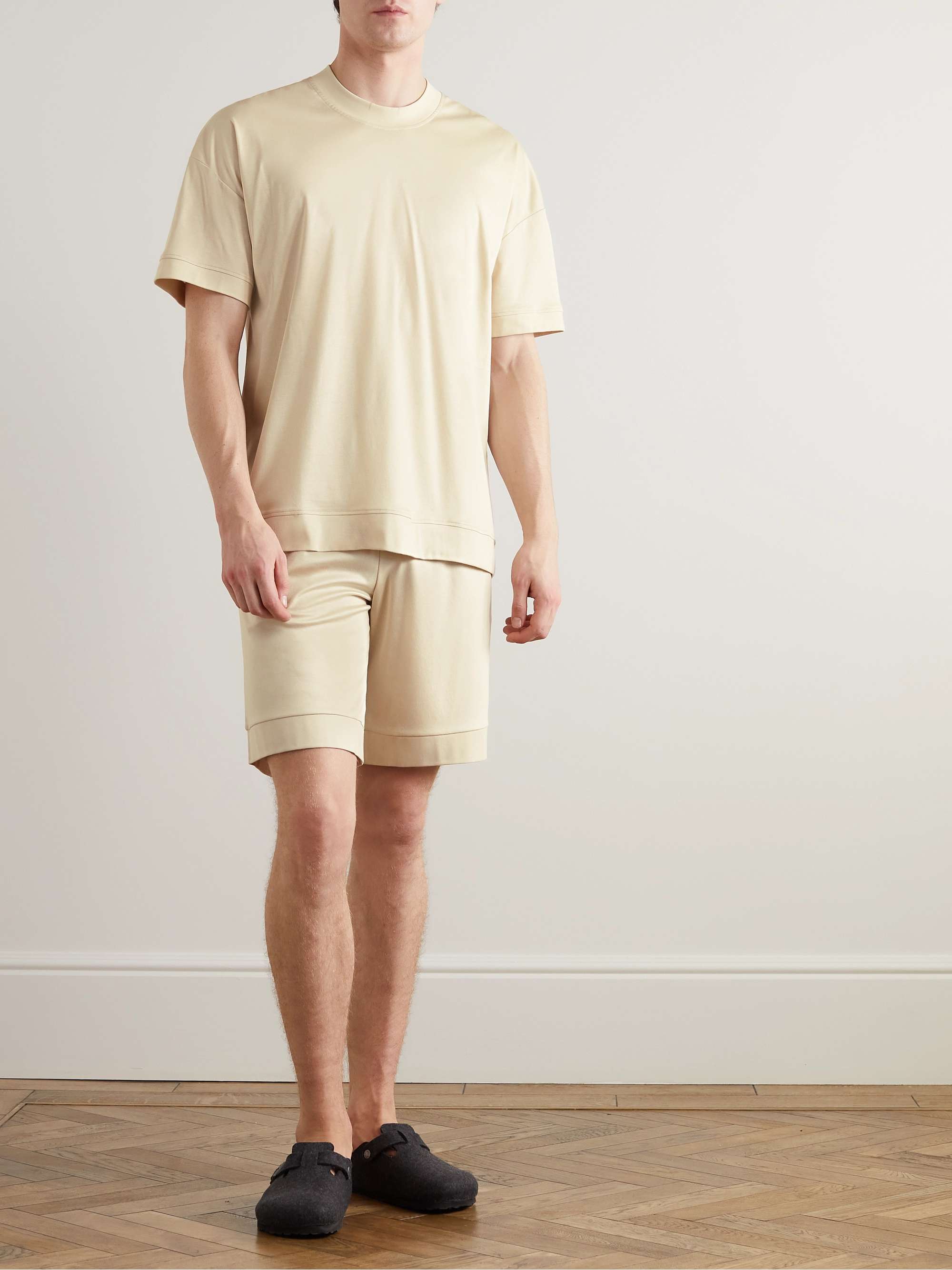 ZIMMERLI Straight-Leg Sea Island Cotton Drawstring Shorts