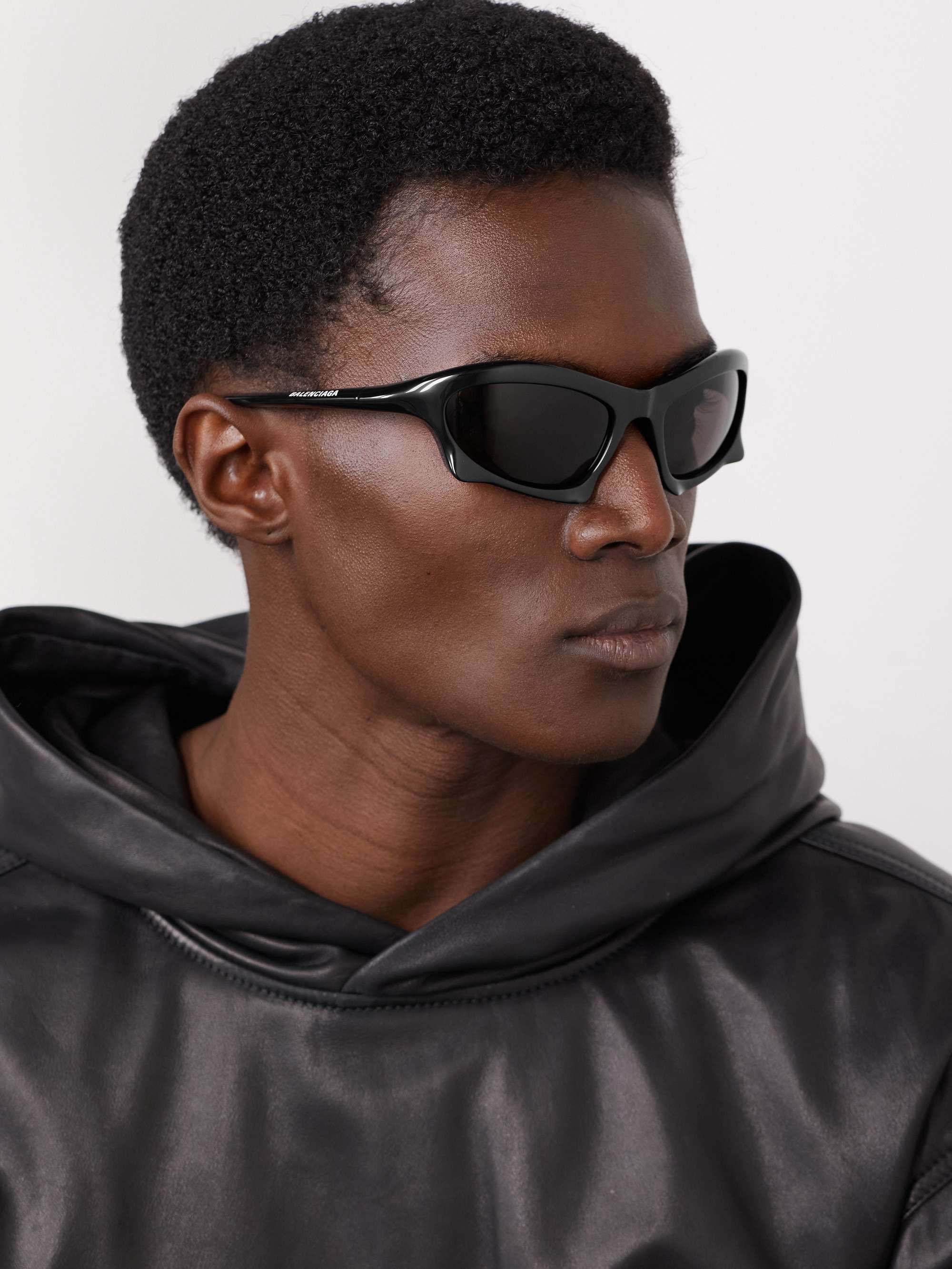 BALENCIAGA EYEWEAR BAT D-Frame Acetate Sunglasses for Men | MR PORTER