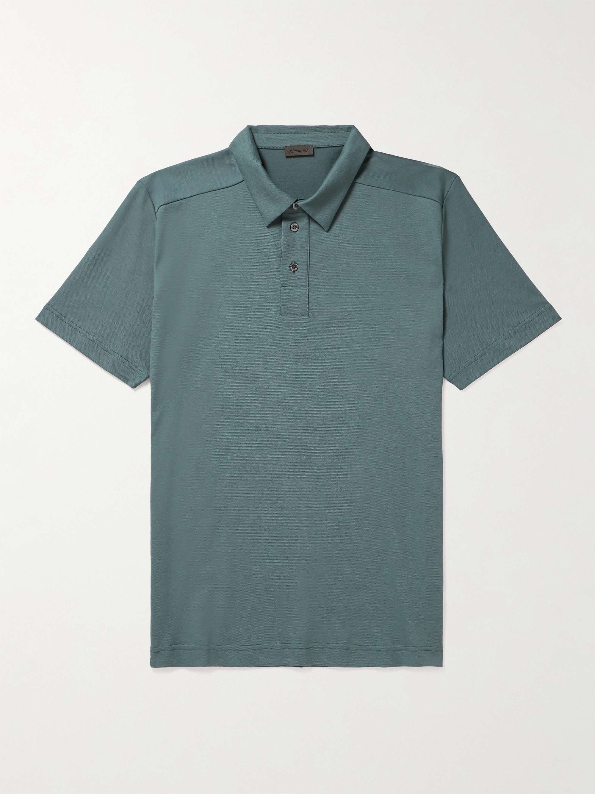 ZIMMERLI Stretch-Cotton Piqué Polo Shirt for Men | MR PORTER