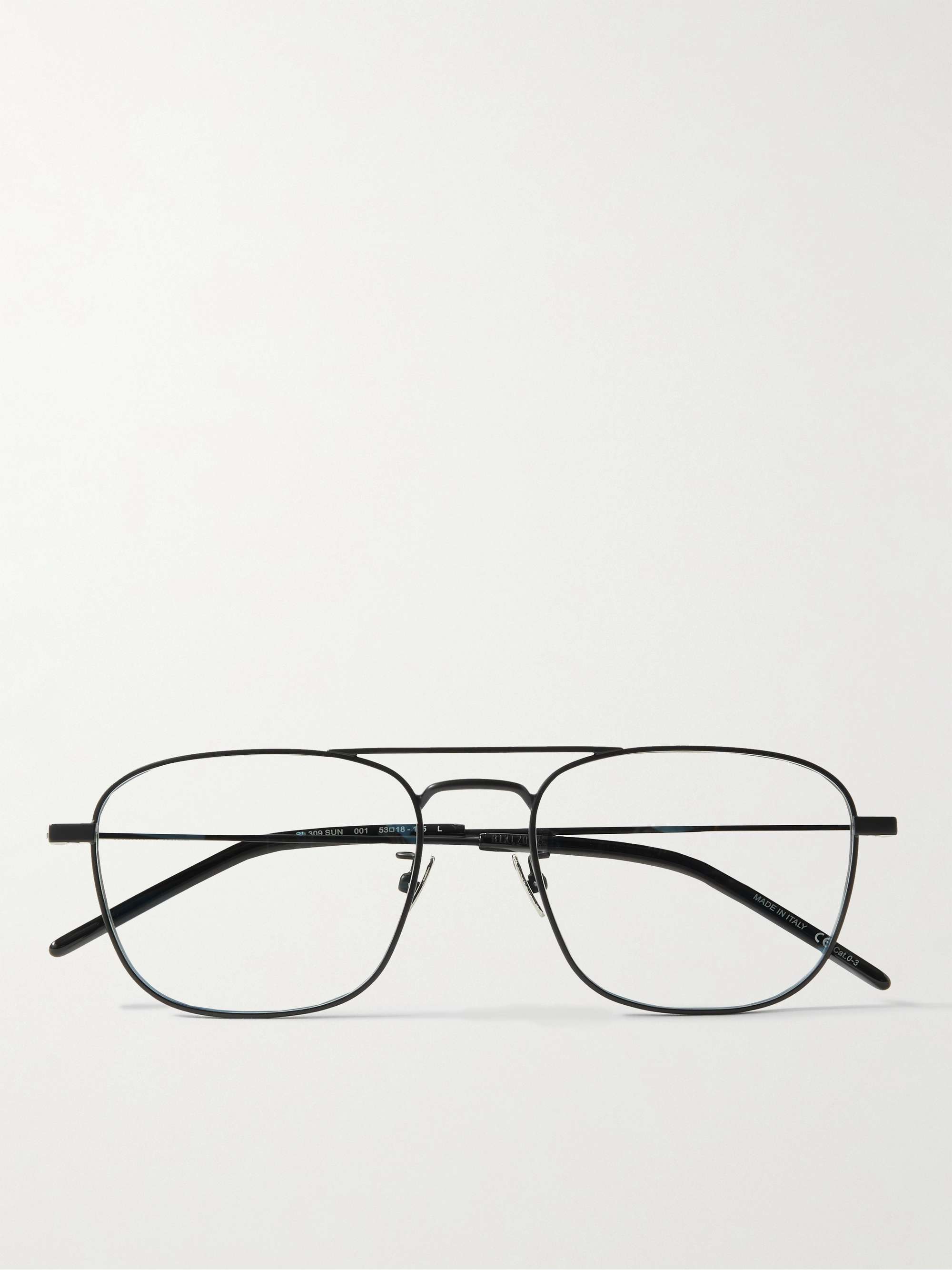 Saint Laurent Eyewear Rectangle Aviator Acetate Sunglasses - ShopStyle