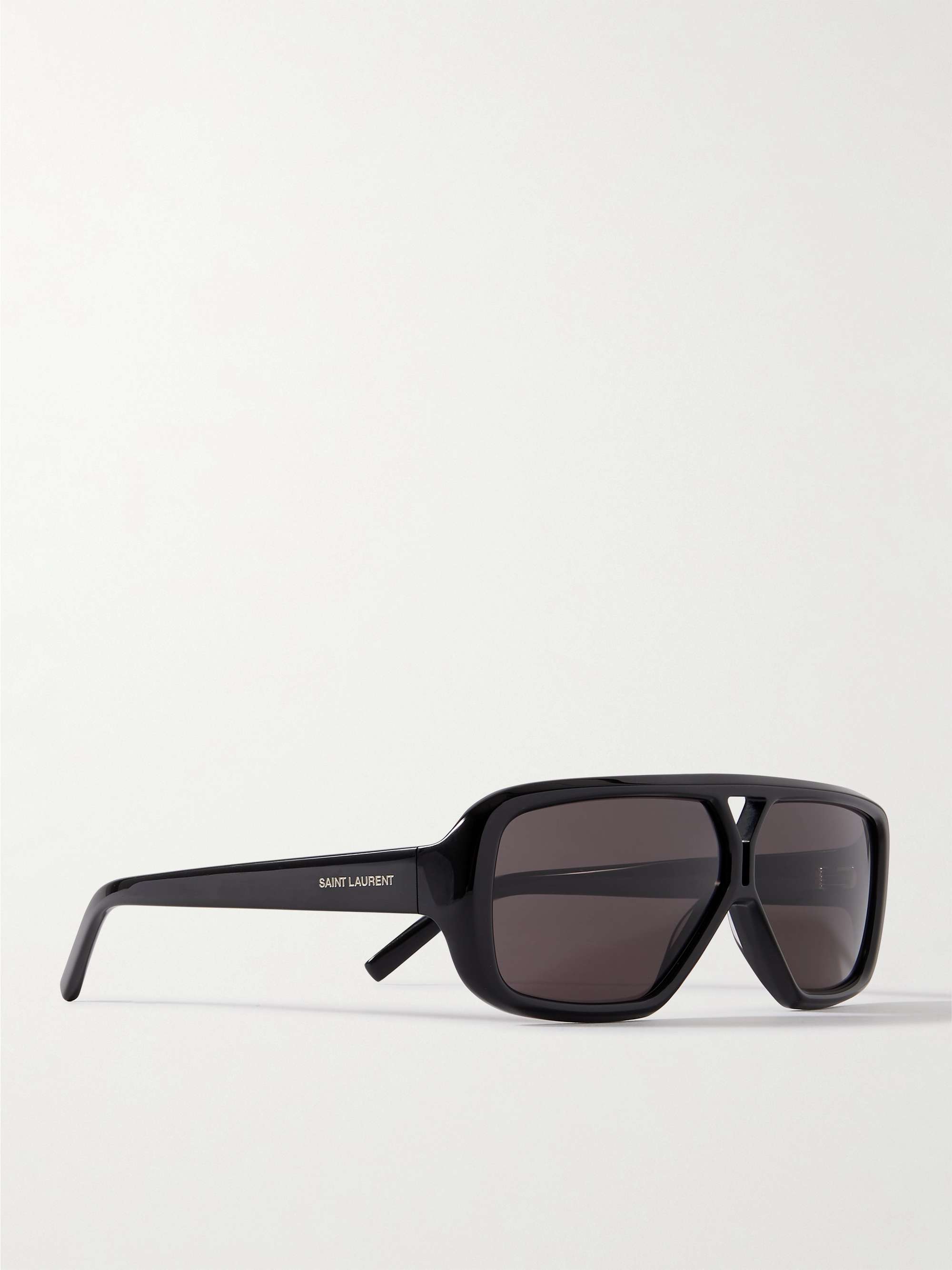 SAINT LAURENT EYEWEAR New Wave Aviator-Style Acetate Sunglasses
