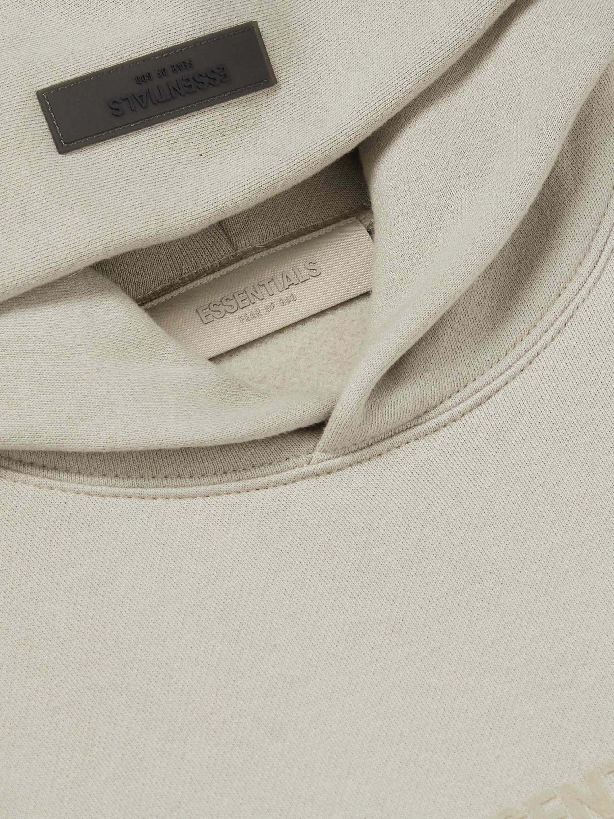FEAR OF GOD ESSENTIALS Logo-Appliquéd Cotton-Blend Jersey Hoodie