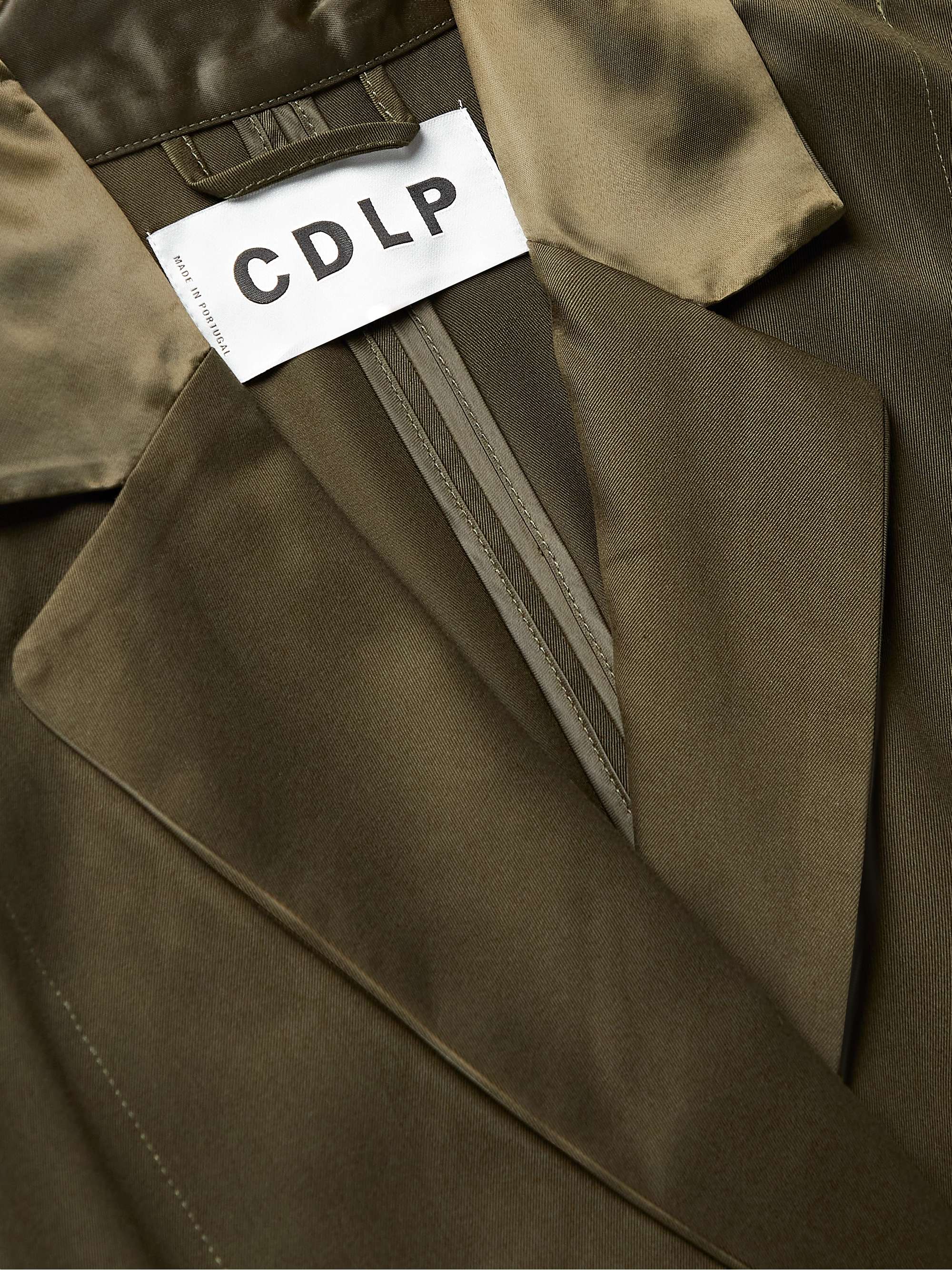 CDLP Home Satin-Trimmed Lyocell-Twill Robe