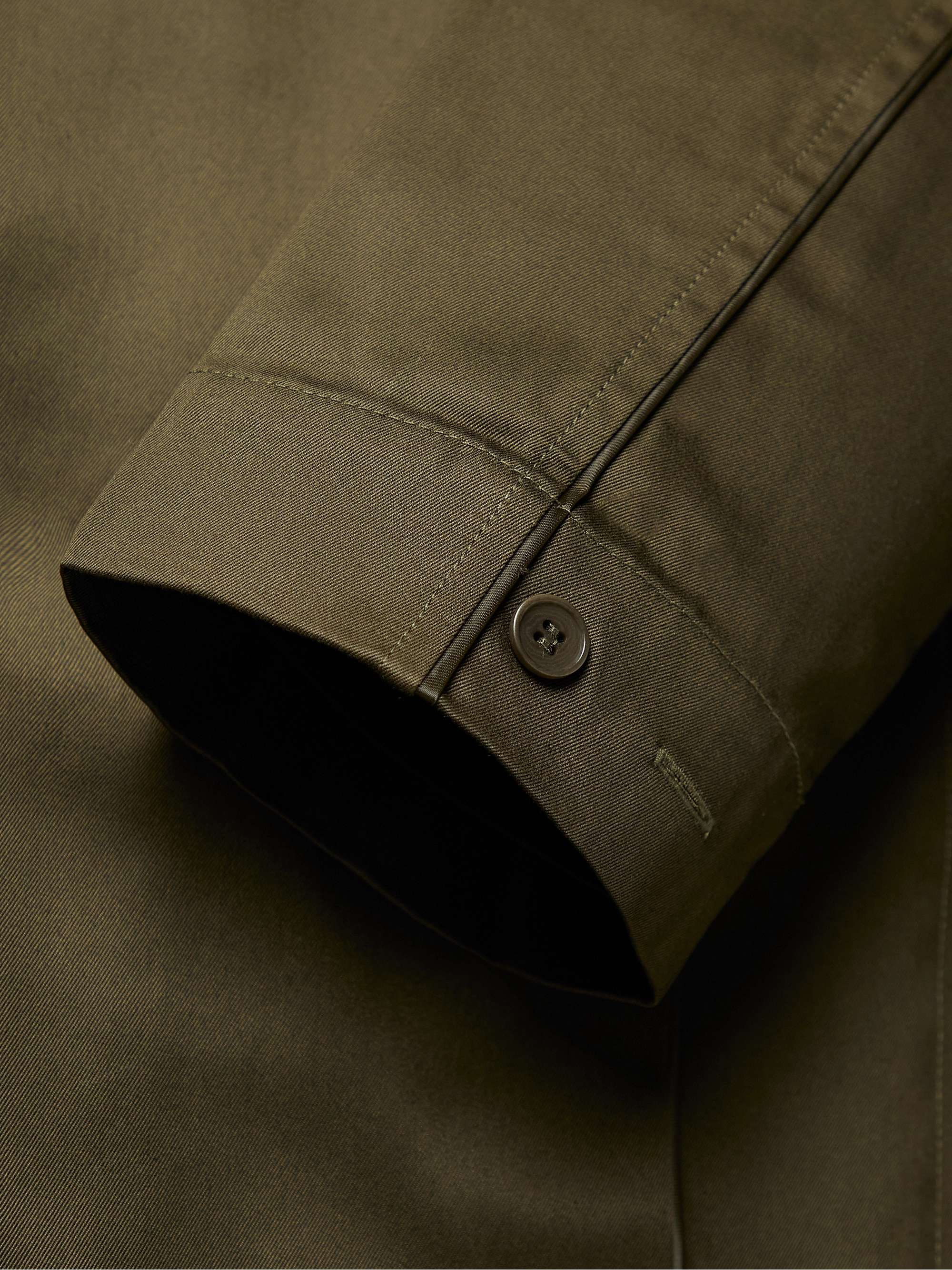 CDLP Home Satin-Trimmed Lyocell-Twill Robe