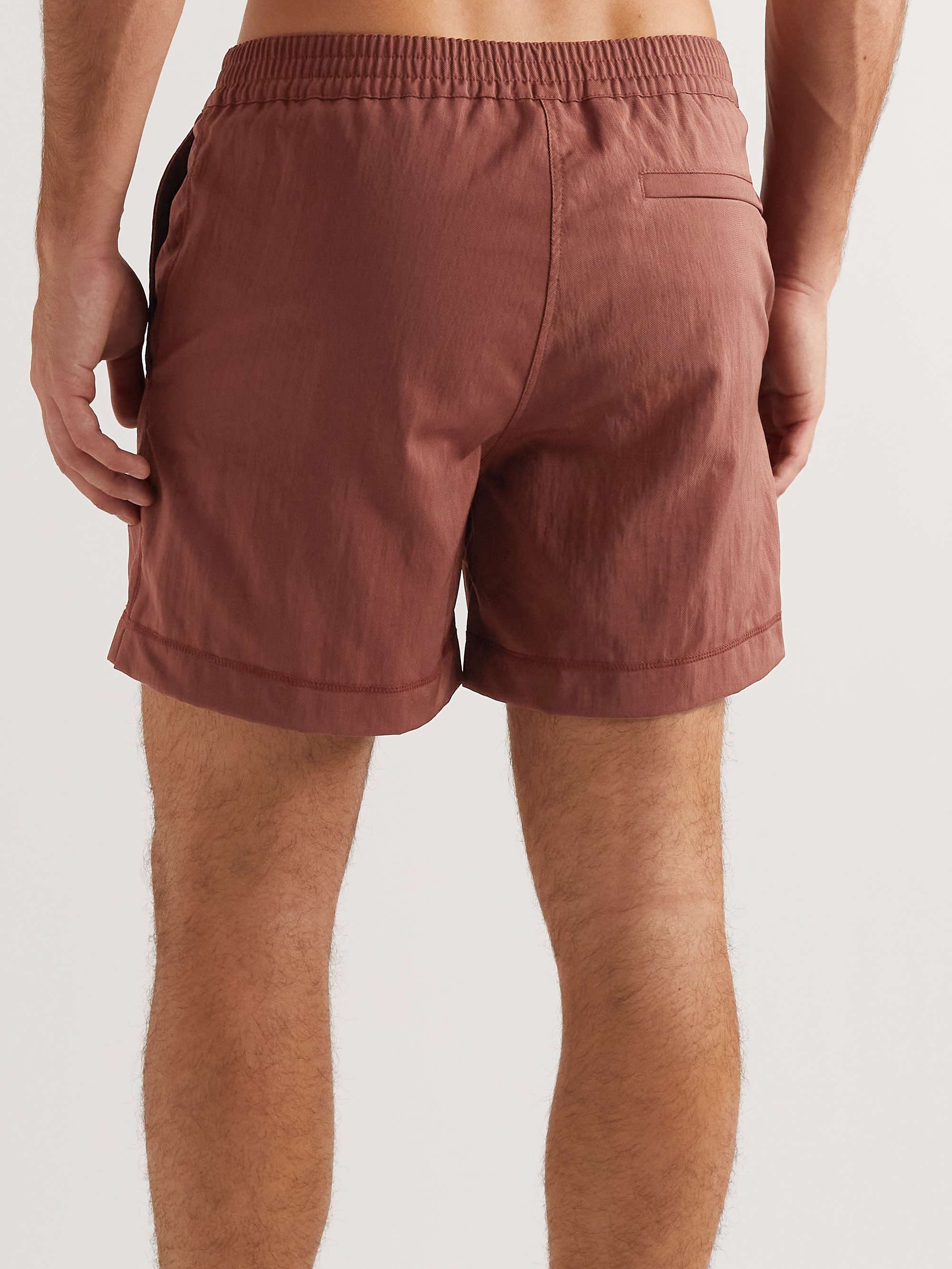 CDLP Straight-Leg Mid-Length Shell Swim Shorts