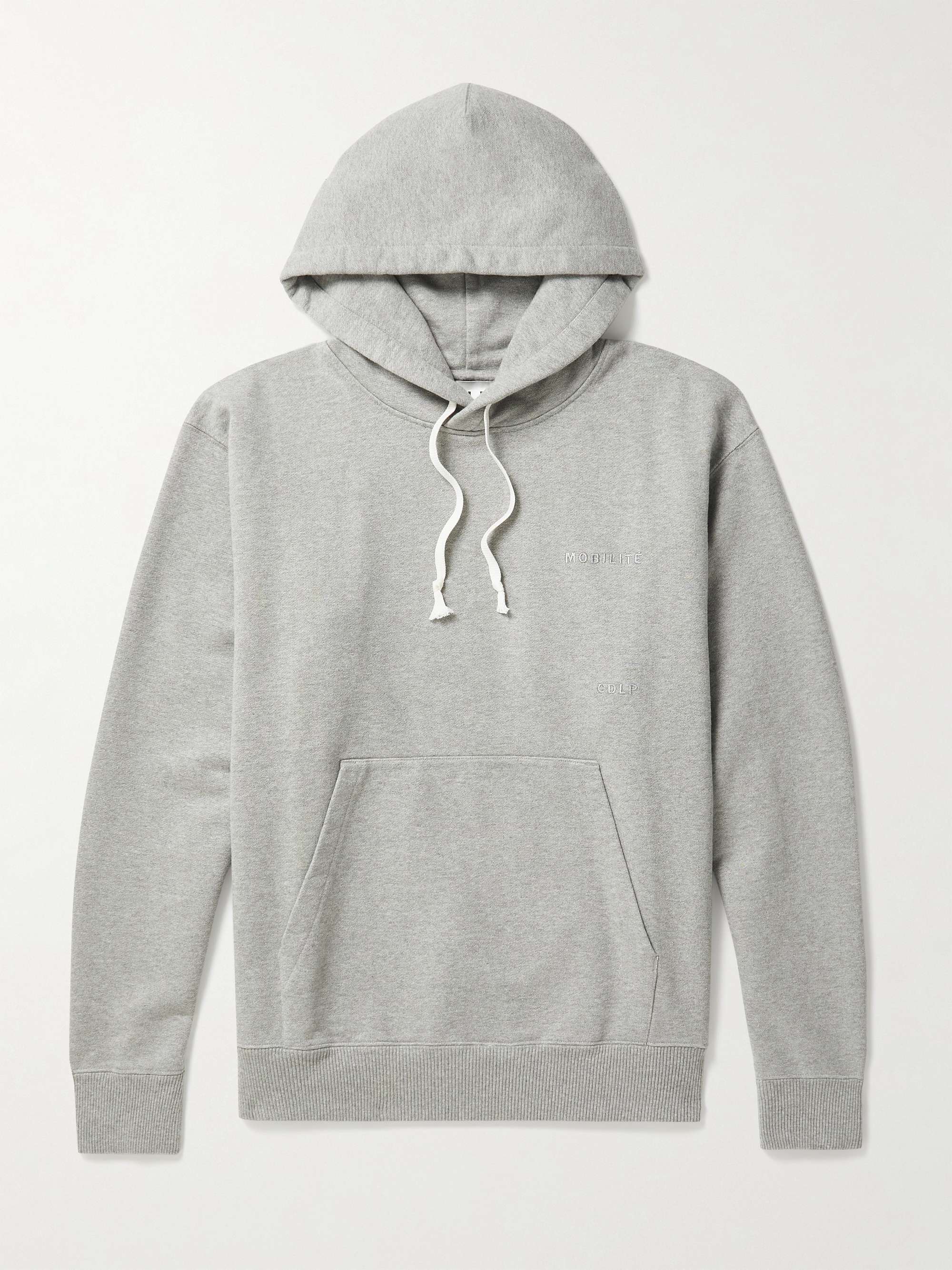 CDLP Logo-Embroidered Cotton-Jersey Hoodie