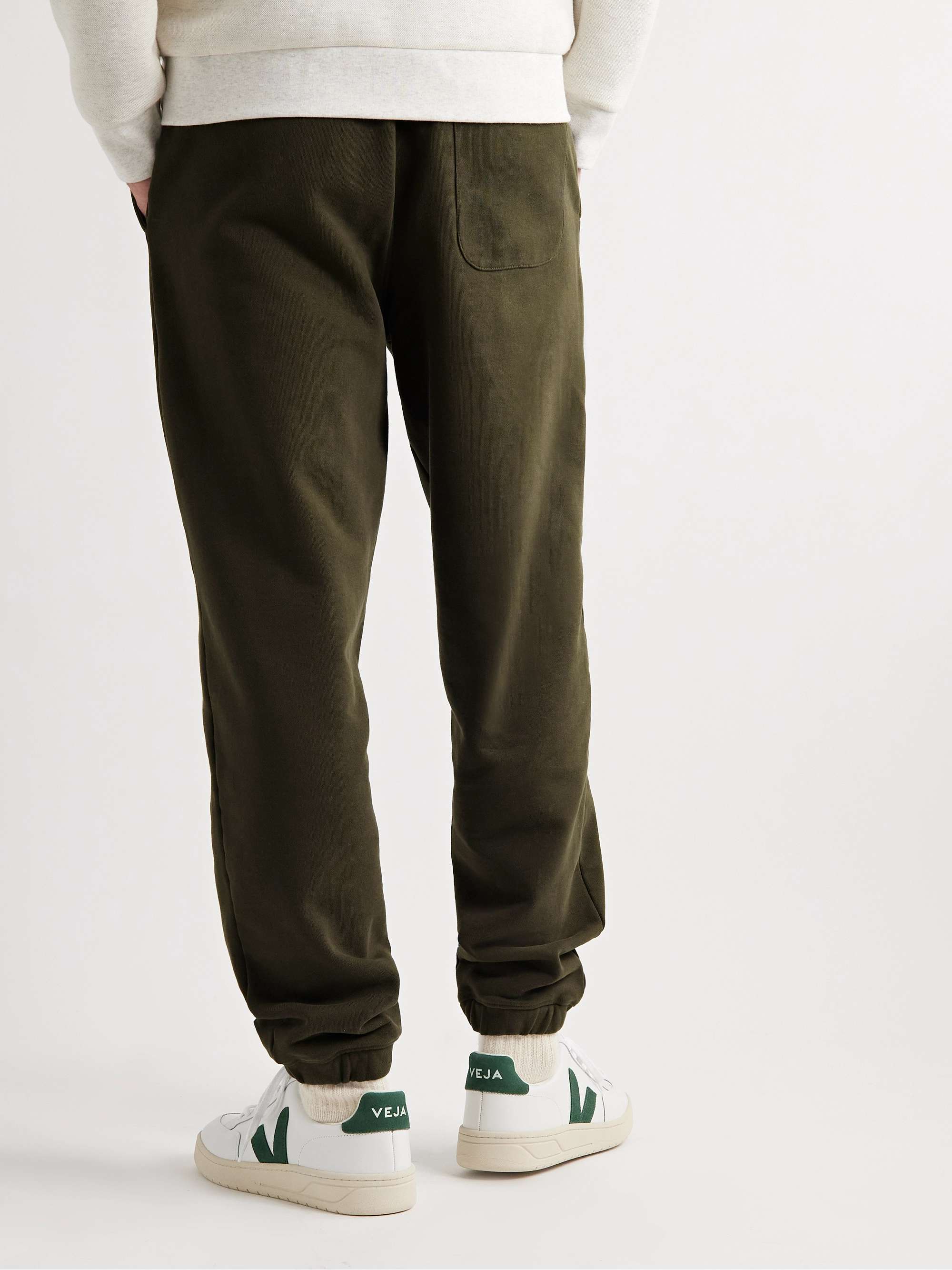 CDLP Tapered Logo-Embroidered Cotton-Jersey Sweatpants
