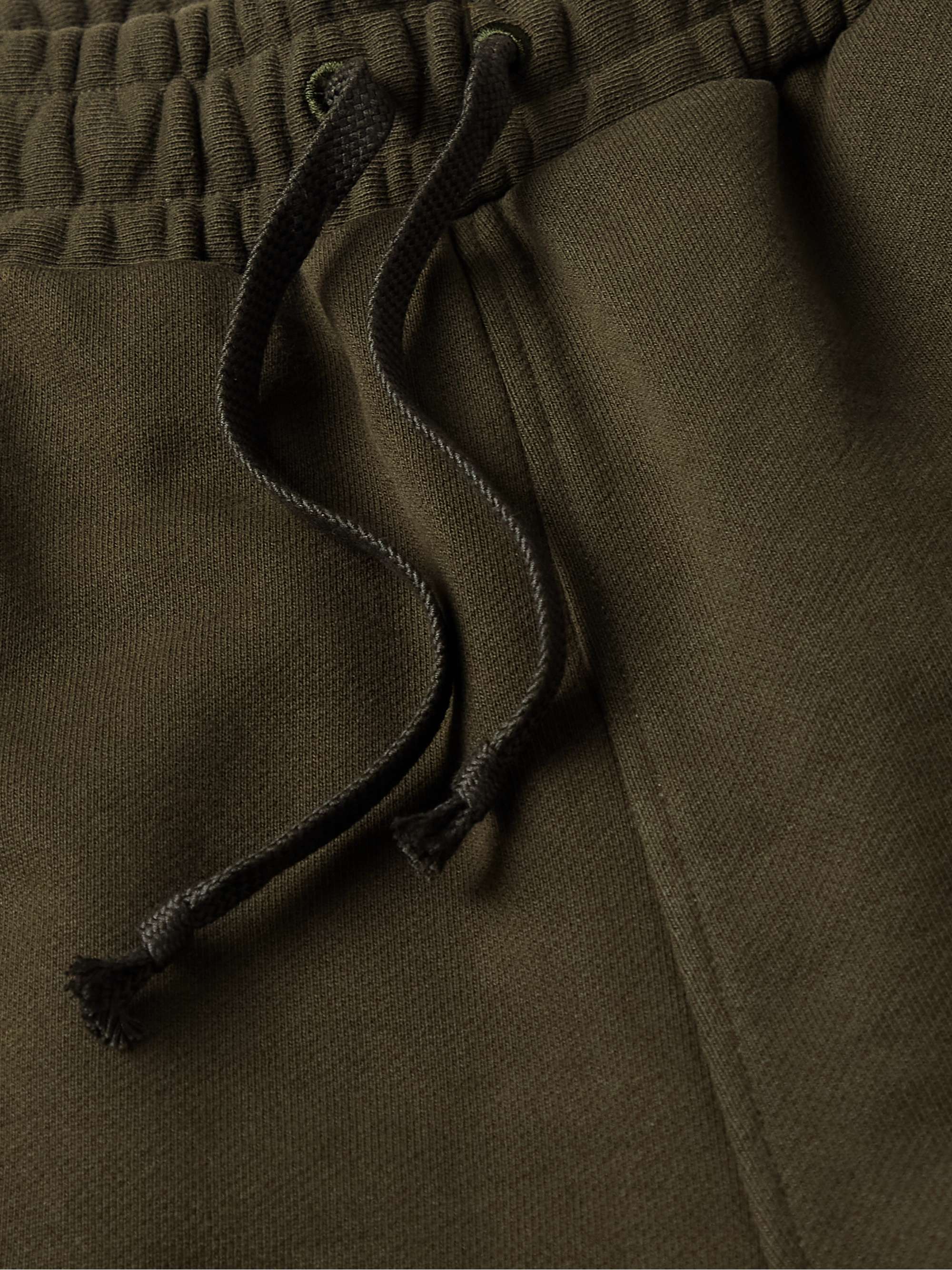 CDLP Tapered Logo-Embroidered Cotton-Jersey Sweatpants