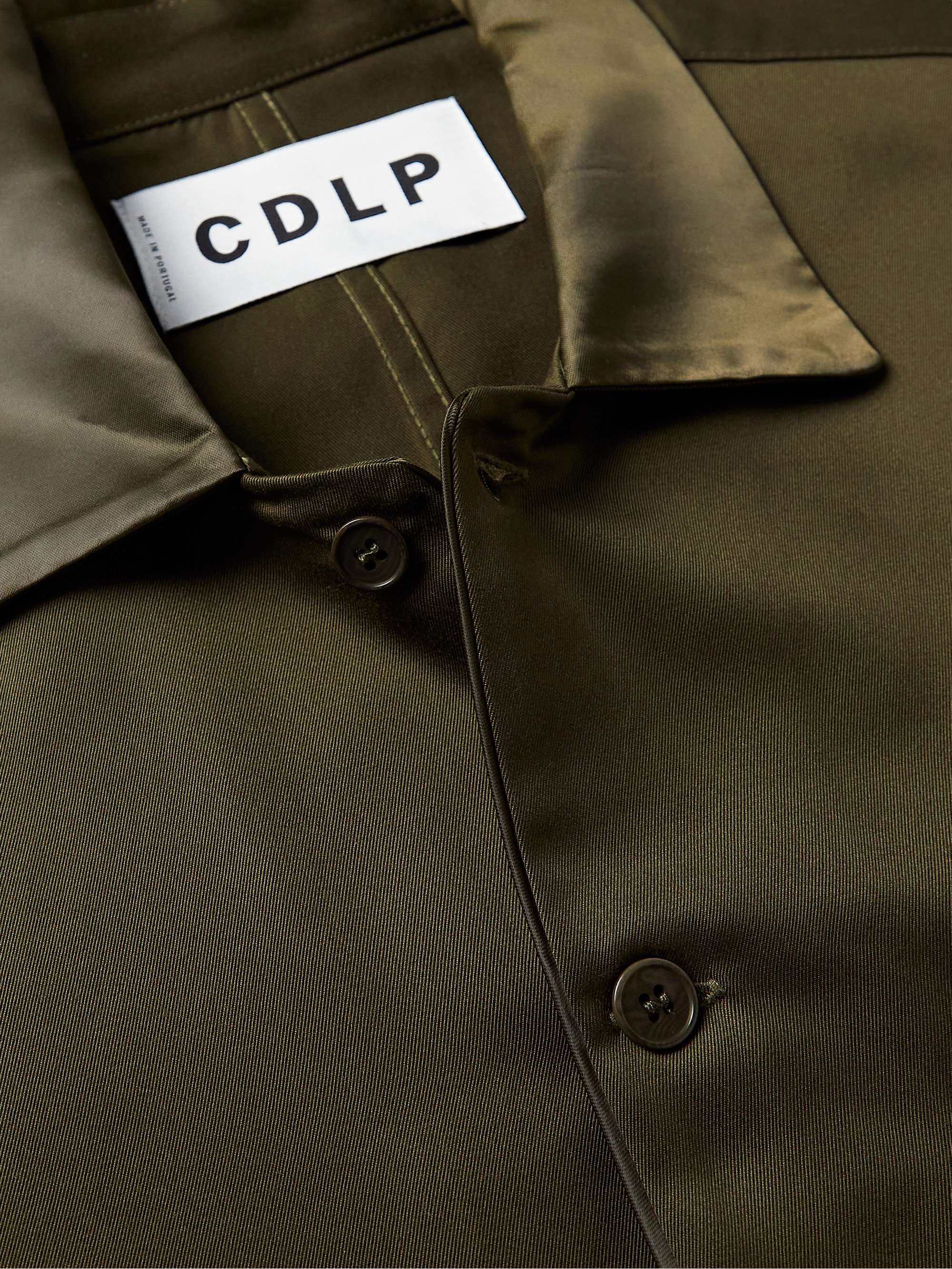 CDLP Home Satin-Trimmed Lyocell-Twill Pyjama Set