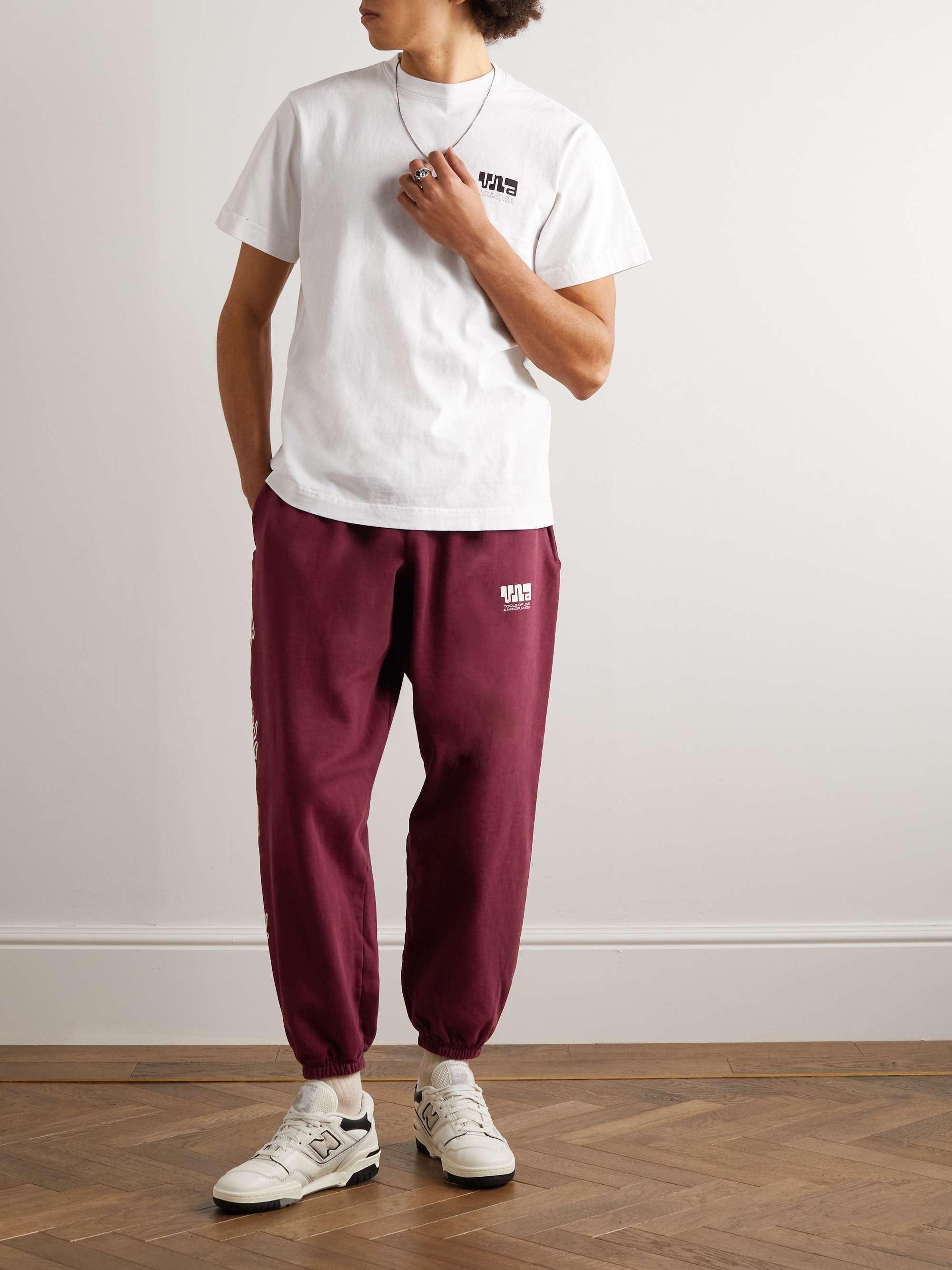  Pantaloni sportivi a gamba affusolata in jersey con logo Deeper Impakt