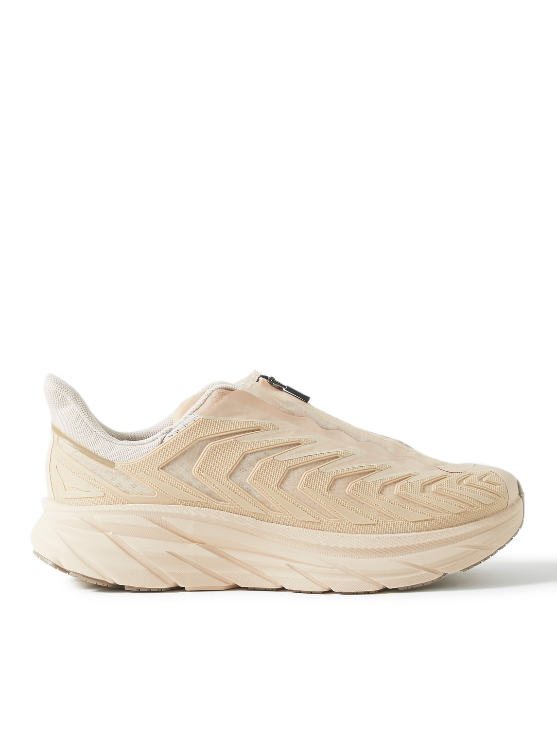 Hoka One One Man Sneakers Beige Size 6.5 Textile Fibers In Neutrals
