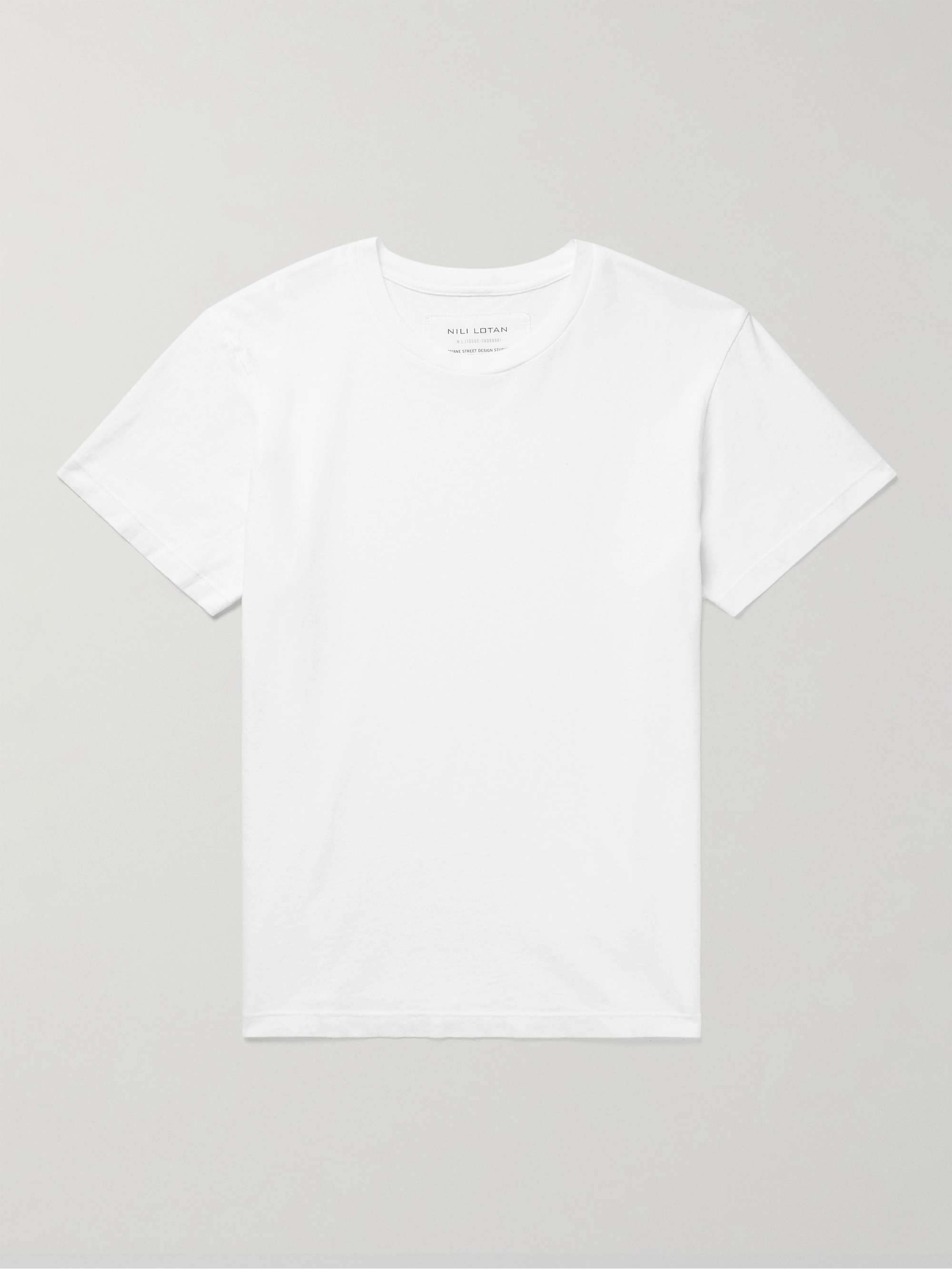 NILI LOTAN Bradley Cotton-Jersey T-Shirt