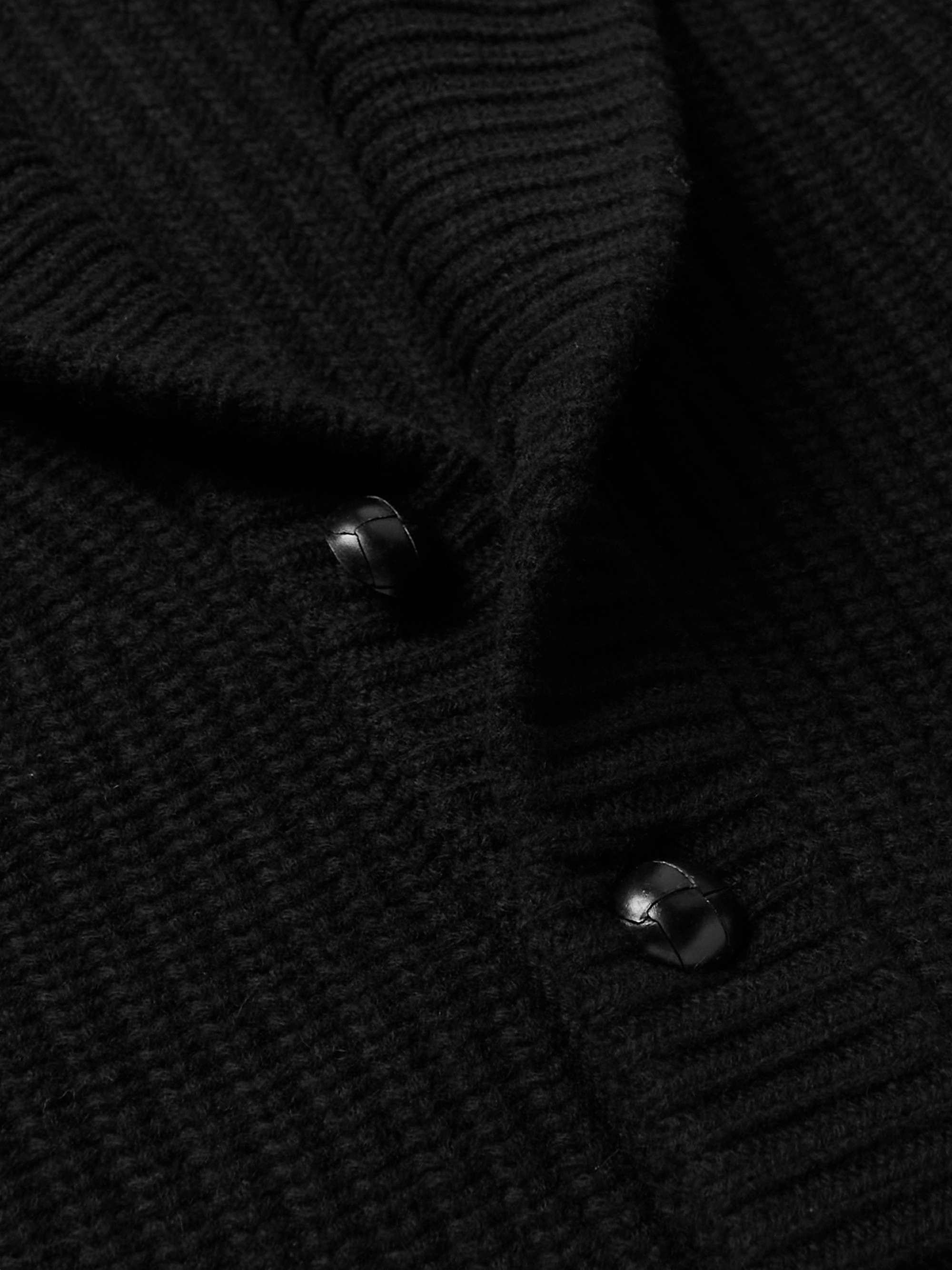 NILI LOTAN Somac Ribbed Cashmere Cardigan