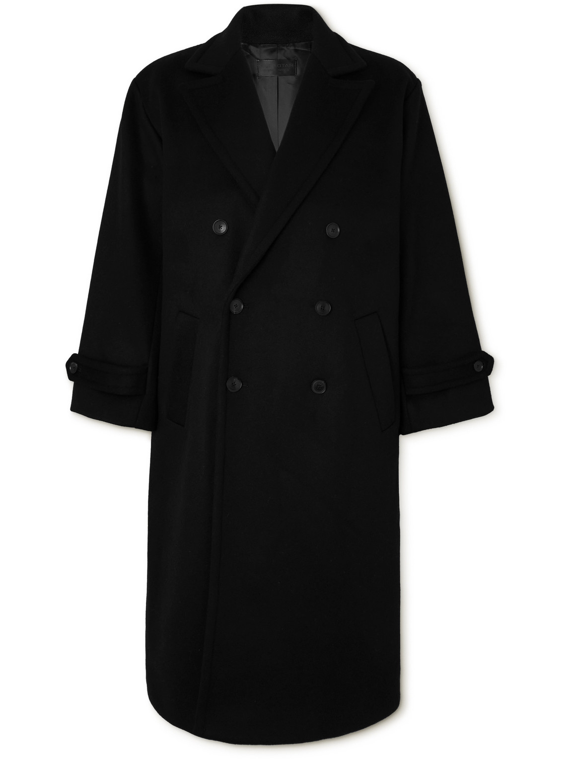 Nili Lotan George Double-breasted Wool Coat In Black