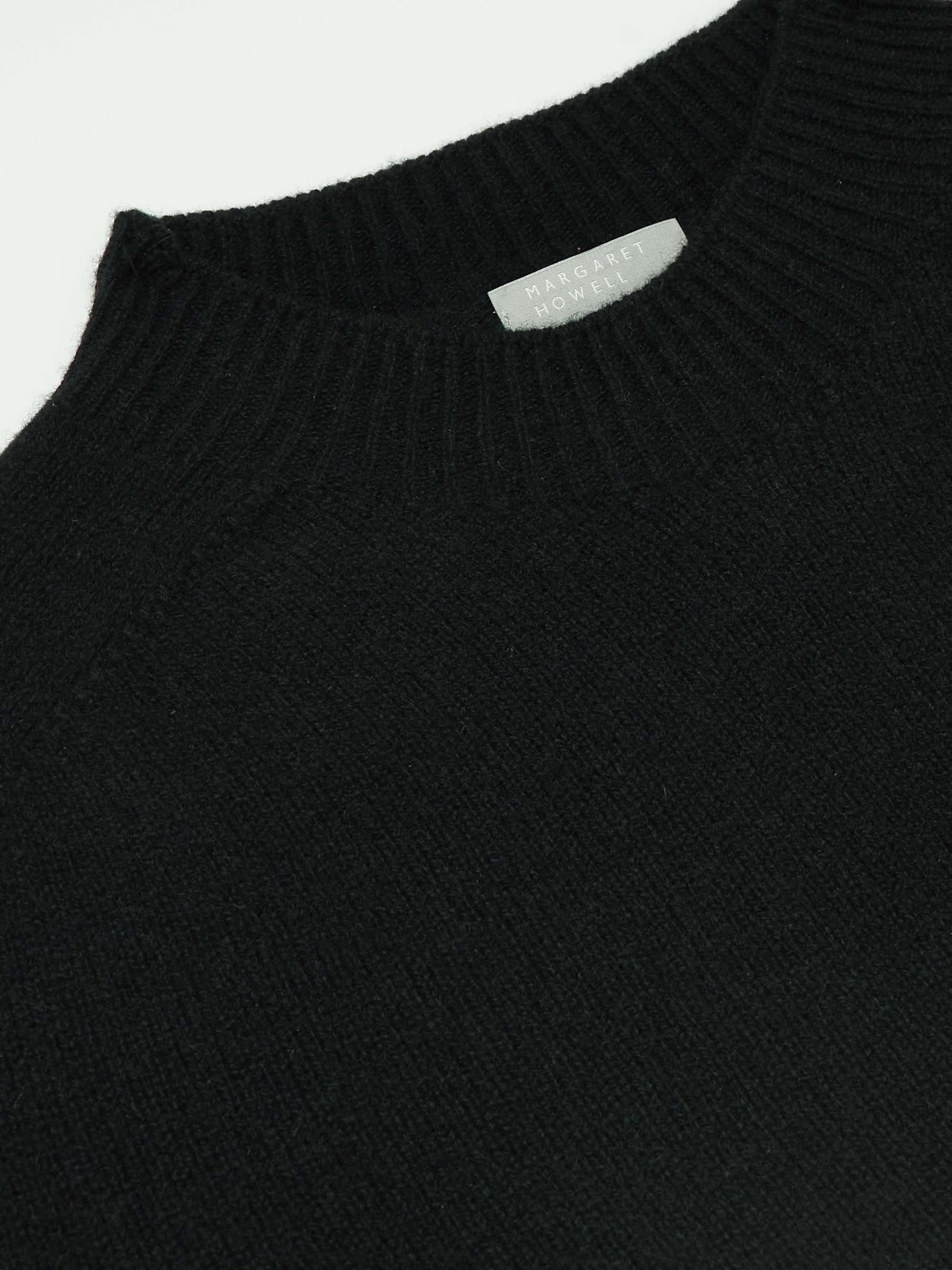 MARGARET HOWELL Saddle Merino Wool and Cashmere-Blend Sweater