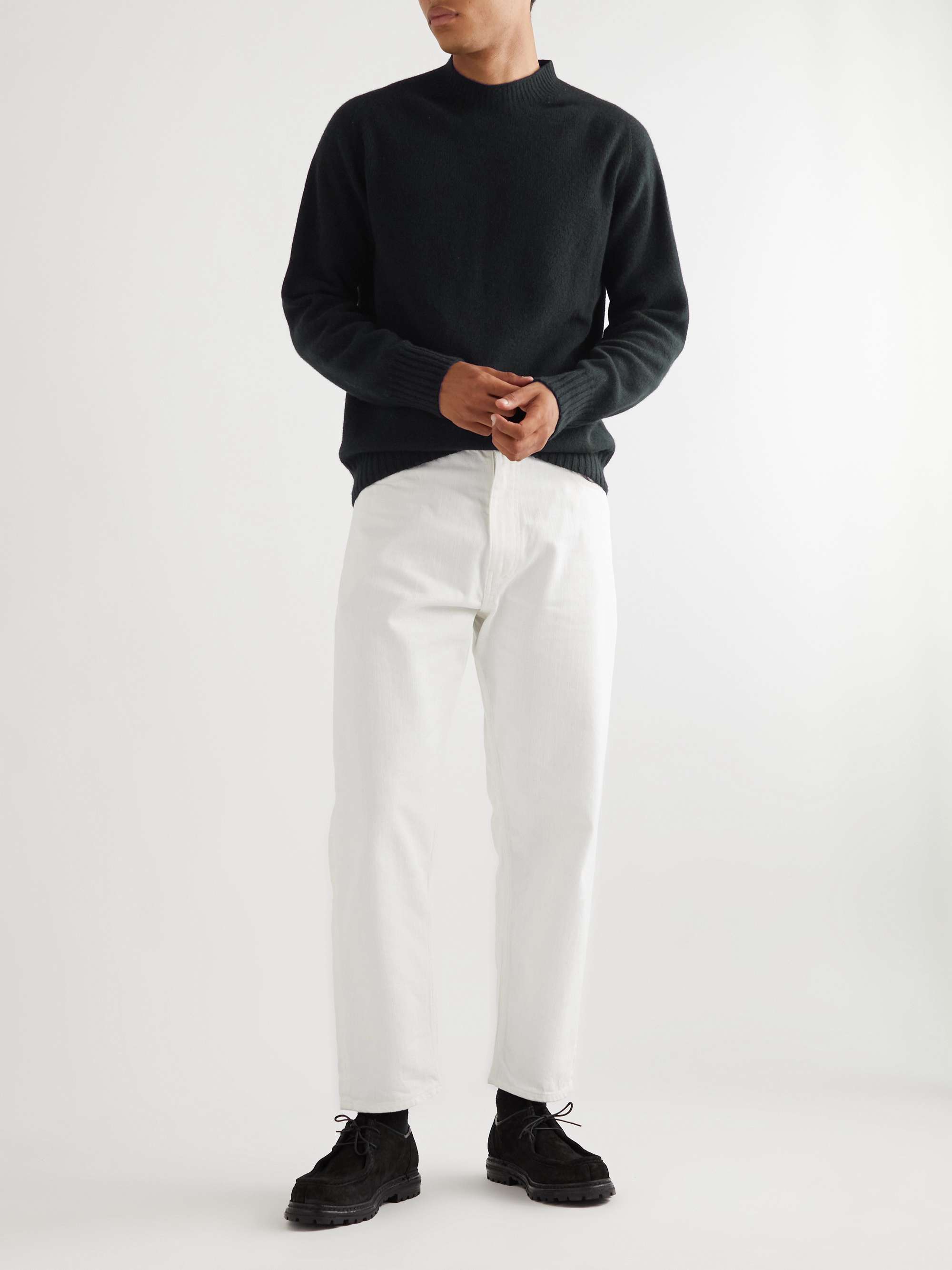 MARGARET HOWELL Saddle Merino Wool and Cashmere-Blend Sweater for Men ...