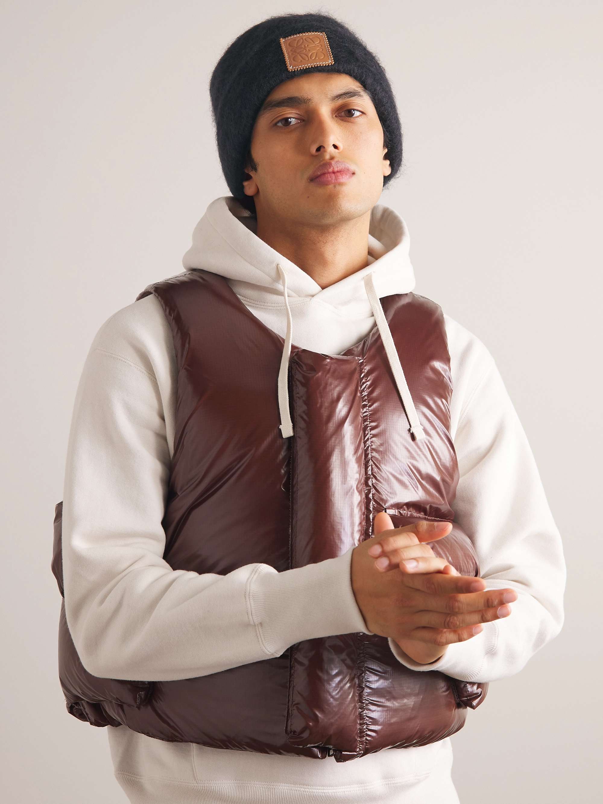 LOEWE Brushed Mohair-Blend Beanie