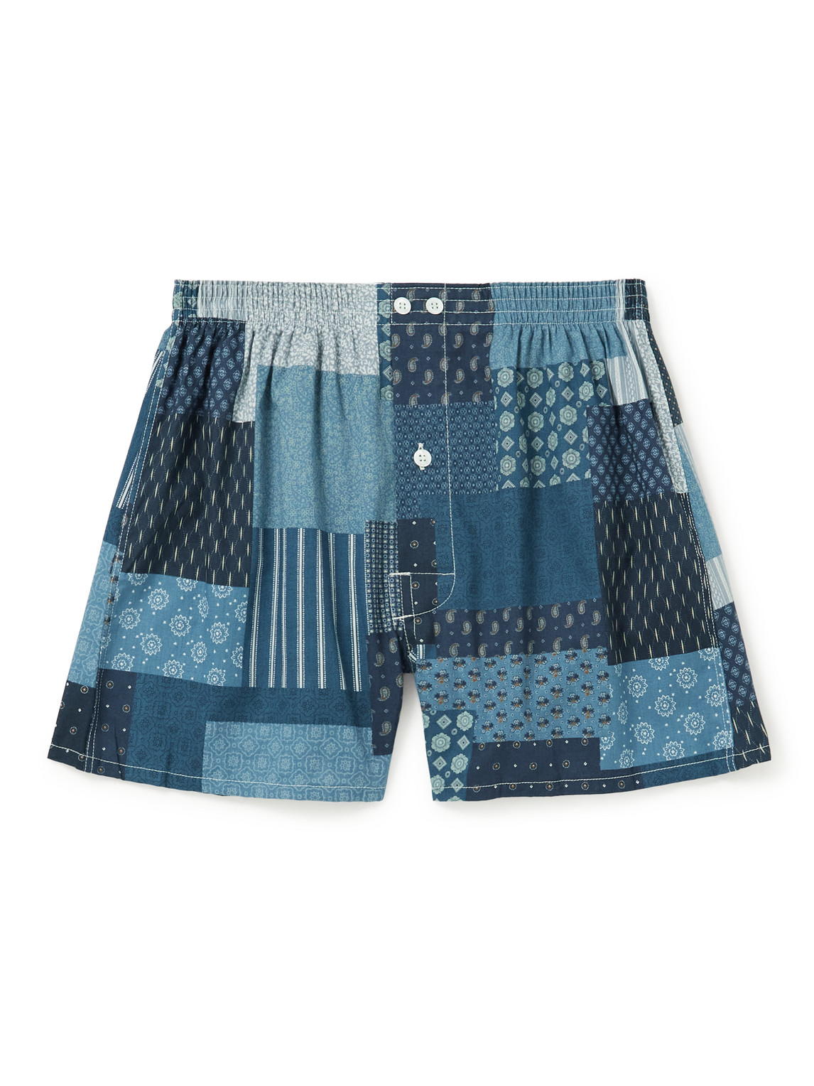 ANONYMOUS ISM PRINTED COTTON BOXER SHORTS