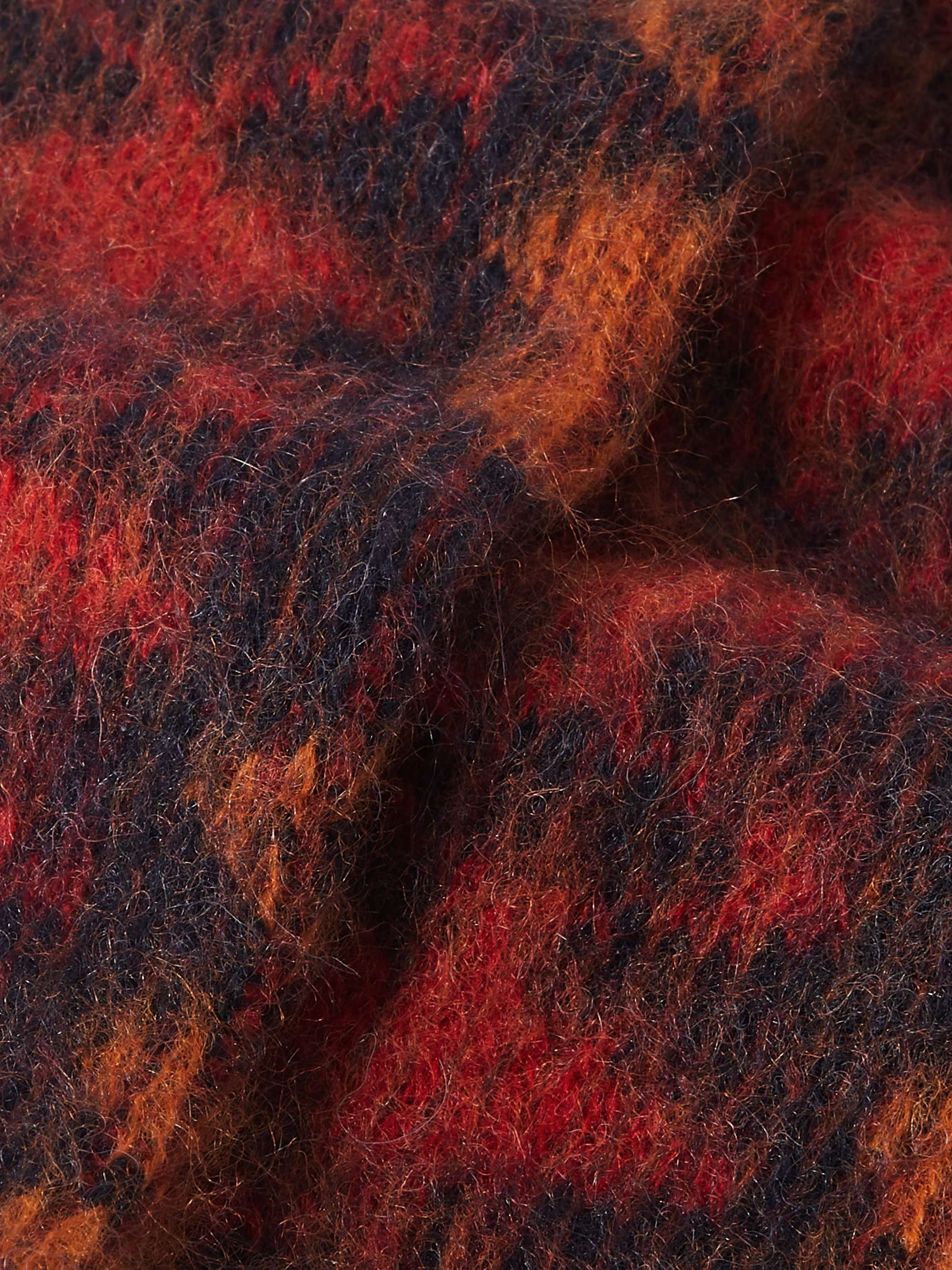 ANONYMOUS ISM Brushed Intarsia-Knit Socks