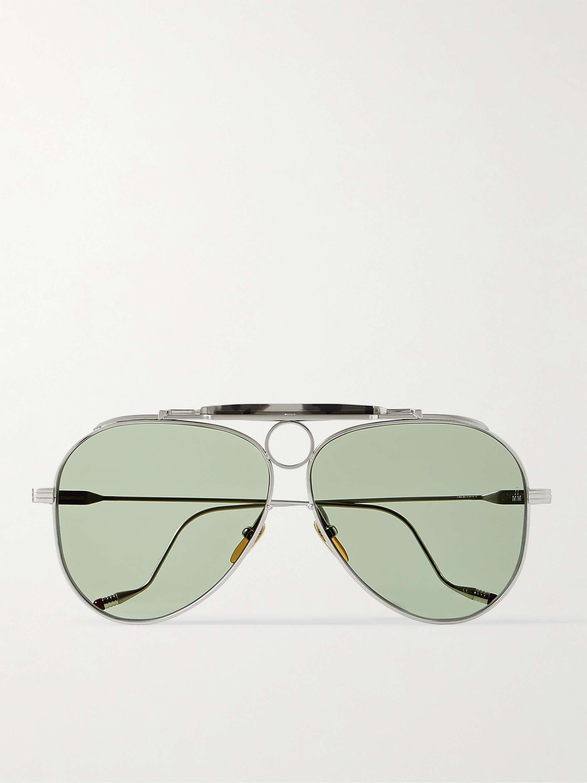 JACQUES MARIE MAGE + The Gonzo Foundation Duke Aviator-Style Tortoiseshell Acetate and Silver-Tone Sunglasses