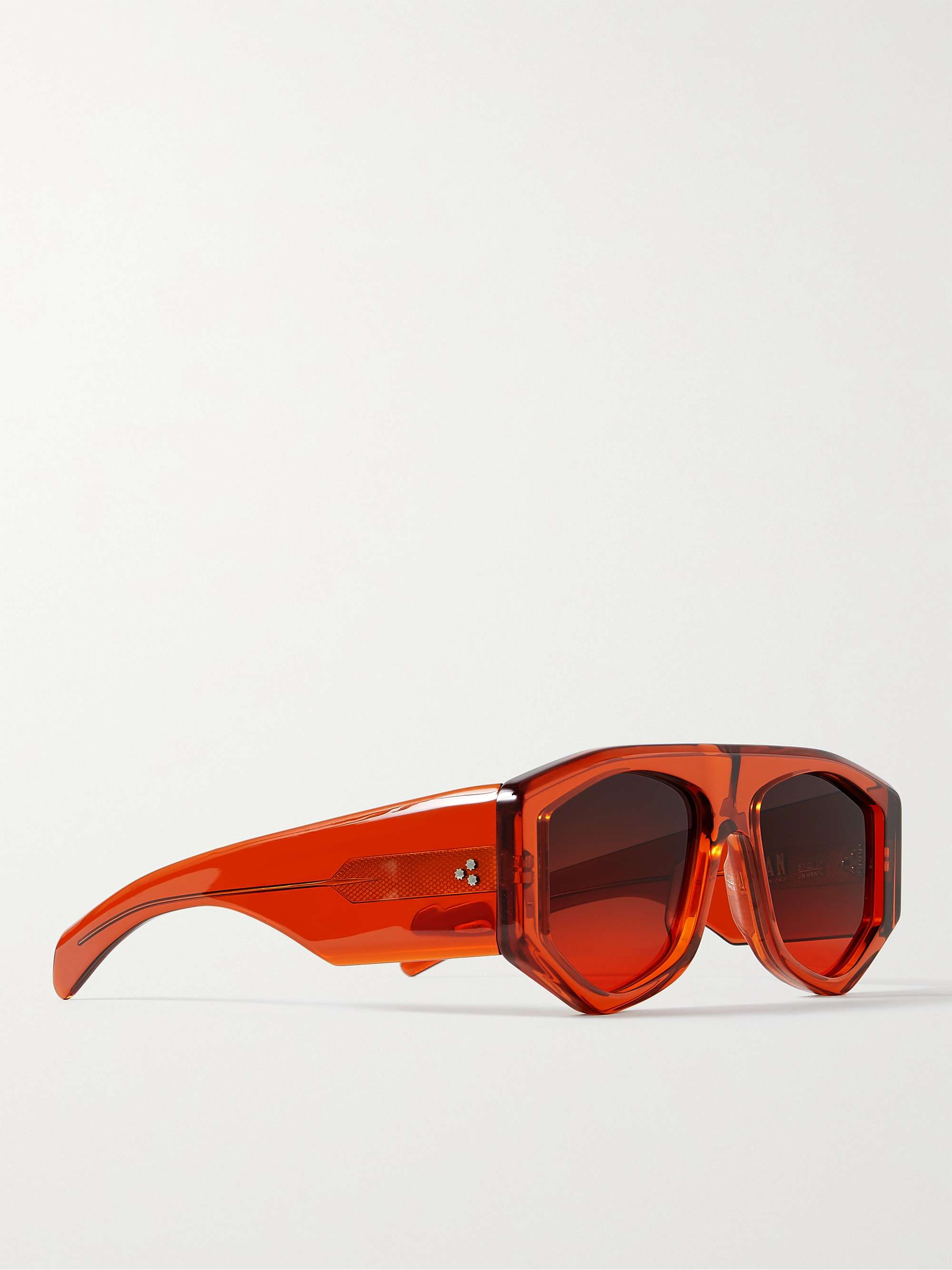 JACQUES MARIE MAGE Bolan Hexagonal-Frame Acetate Sunglasses