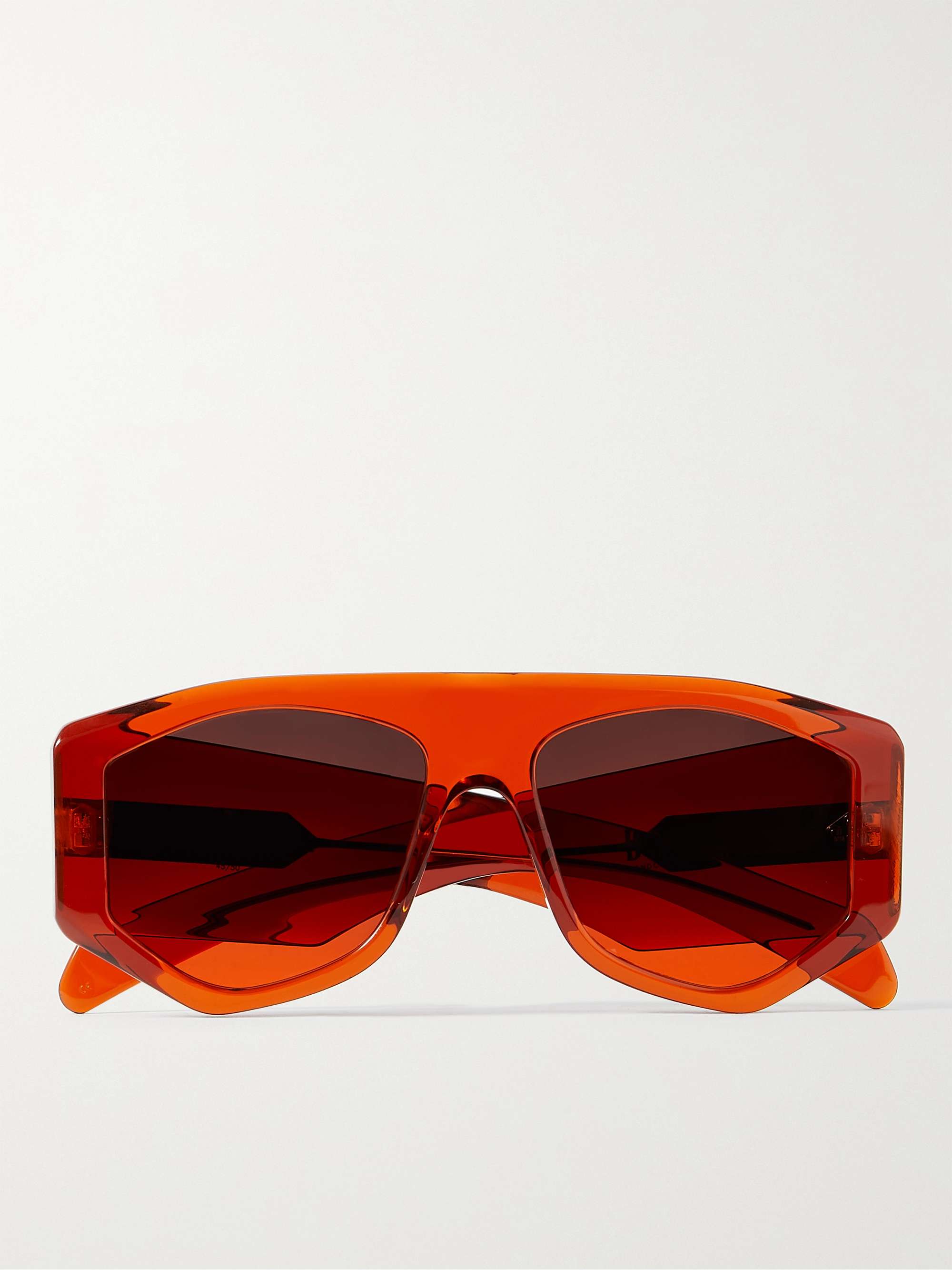 JACQUES MARIE MAGE Bolan Hexagonal-Frame Acetate Sunglasses