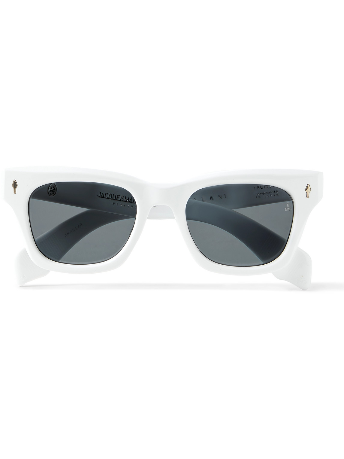 Jacques Marie Mage Dealan D-frame Acetate Sunglasses In White