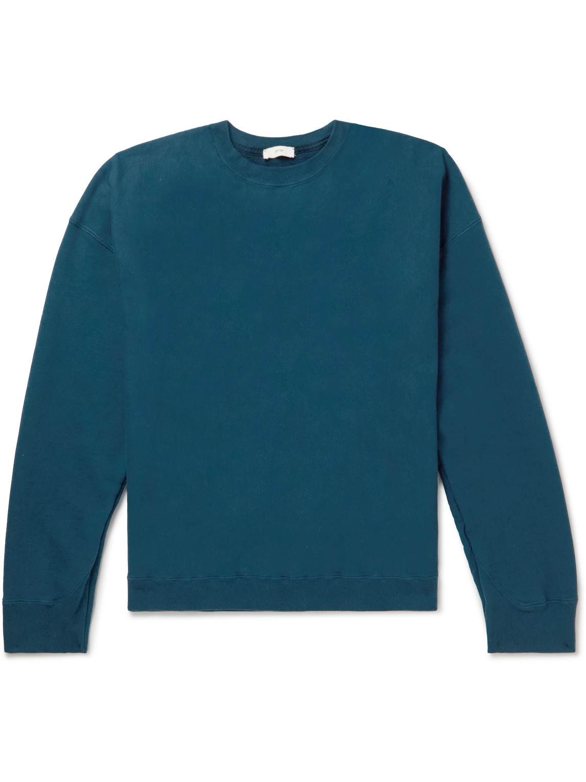 Aton Cotton-jersey Sweatshirt In Blue