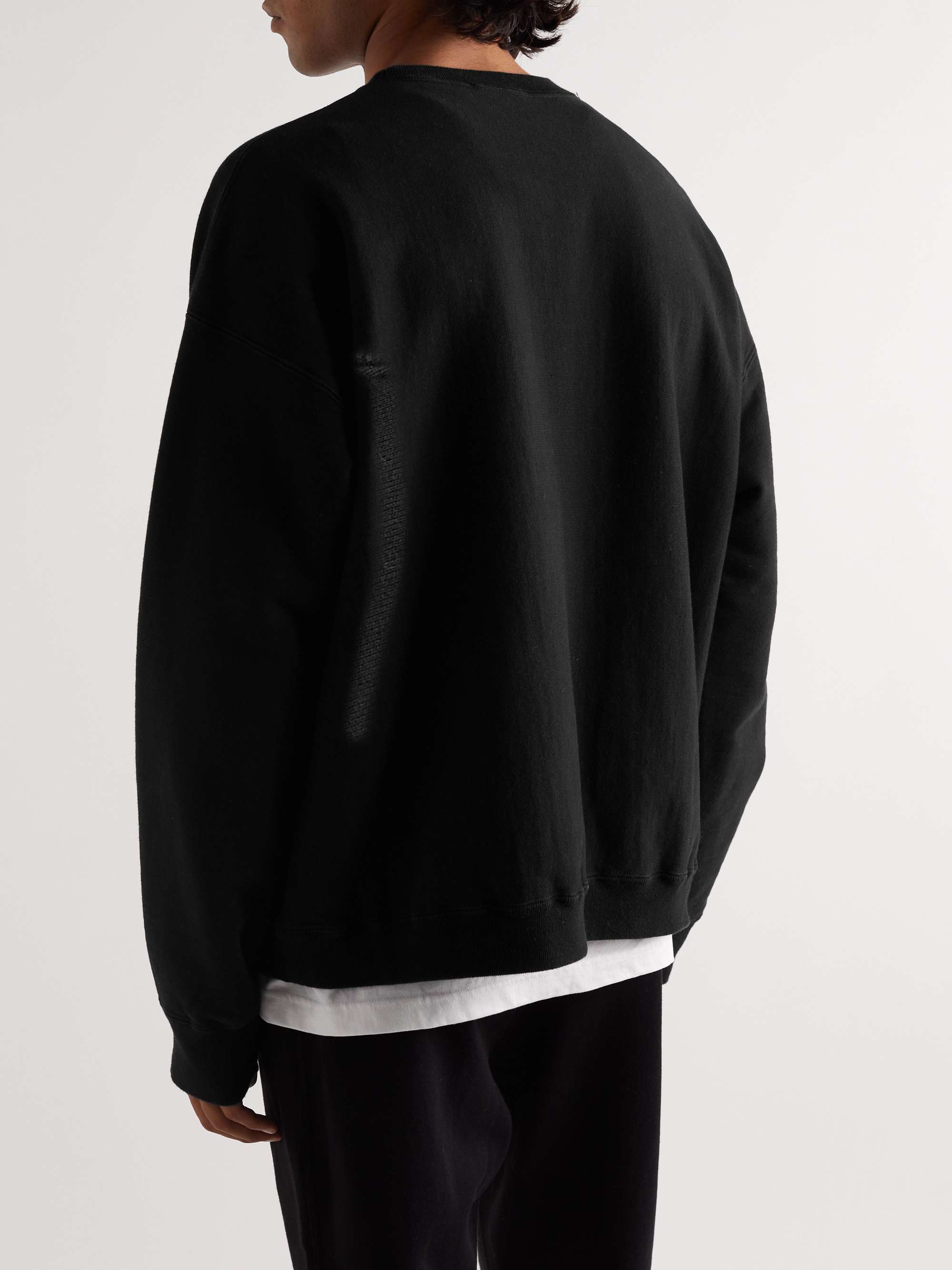 Oversized Garment-Dyed Cotton-Jersey Sweatshirt